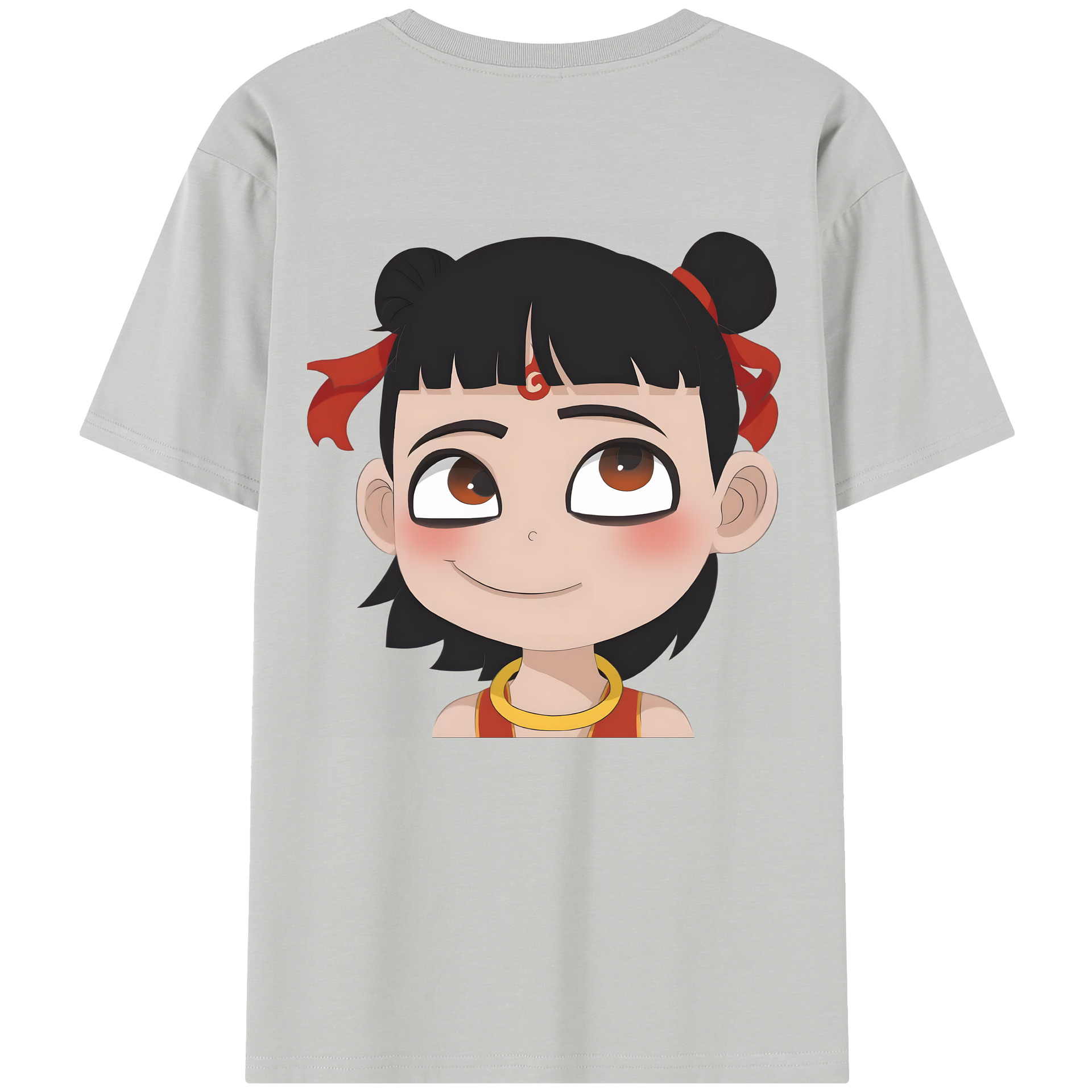 （画像用） Ne Zha 2 ナタ 魔童の大暴れ レディース半袖Tシャツ(バックプリント)