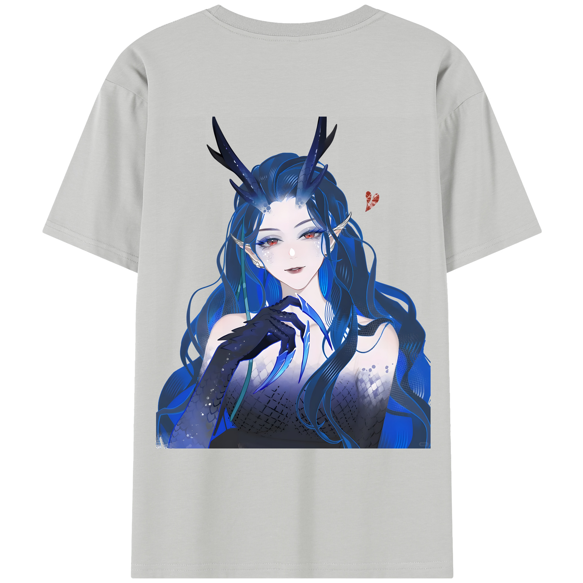 （画像用） Ne Zha 2 ナタ 魔童の大暴れ レディース半袖Tシャツ(バックプリント)