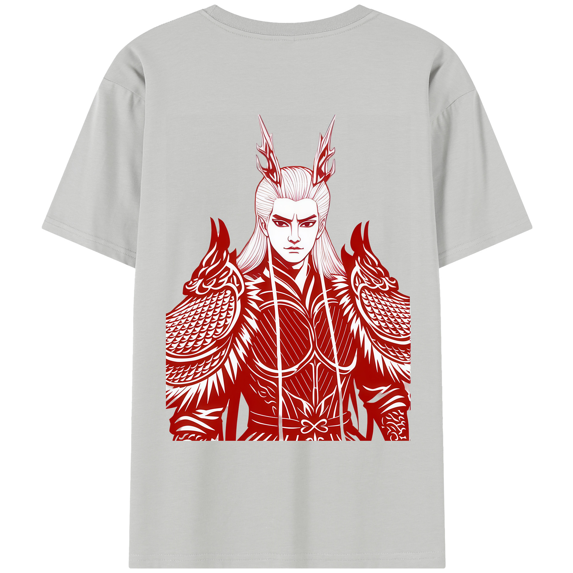（画像用） Ne Zha 2 ナタ 魔童の大暴れ レディース半袖Tシャツ(バックプリント)