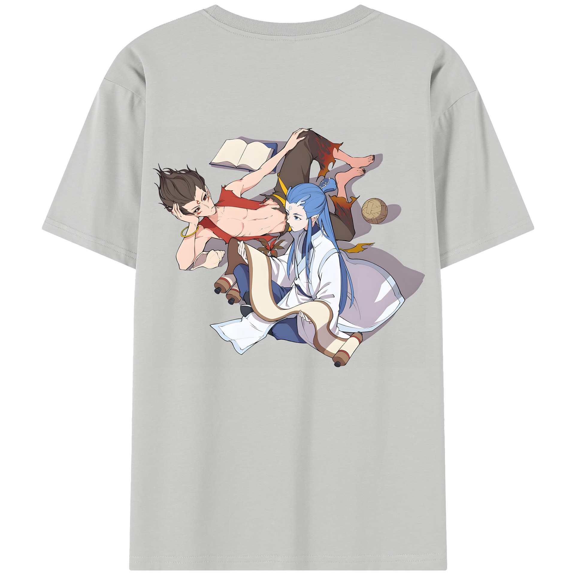 （画像用） Ne Zha 2 ナタ 魔童の大暴れ レディース半袖Tシャツ(バックプリント)