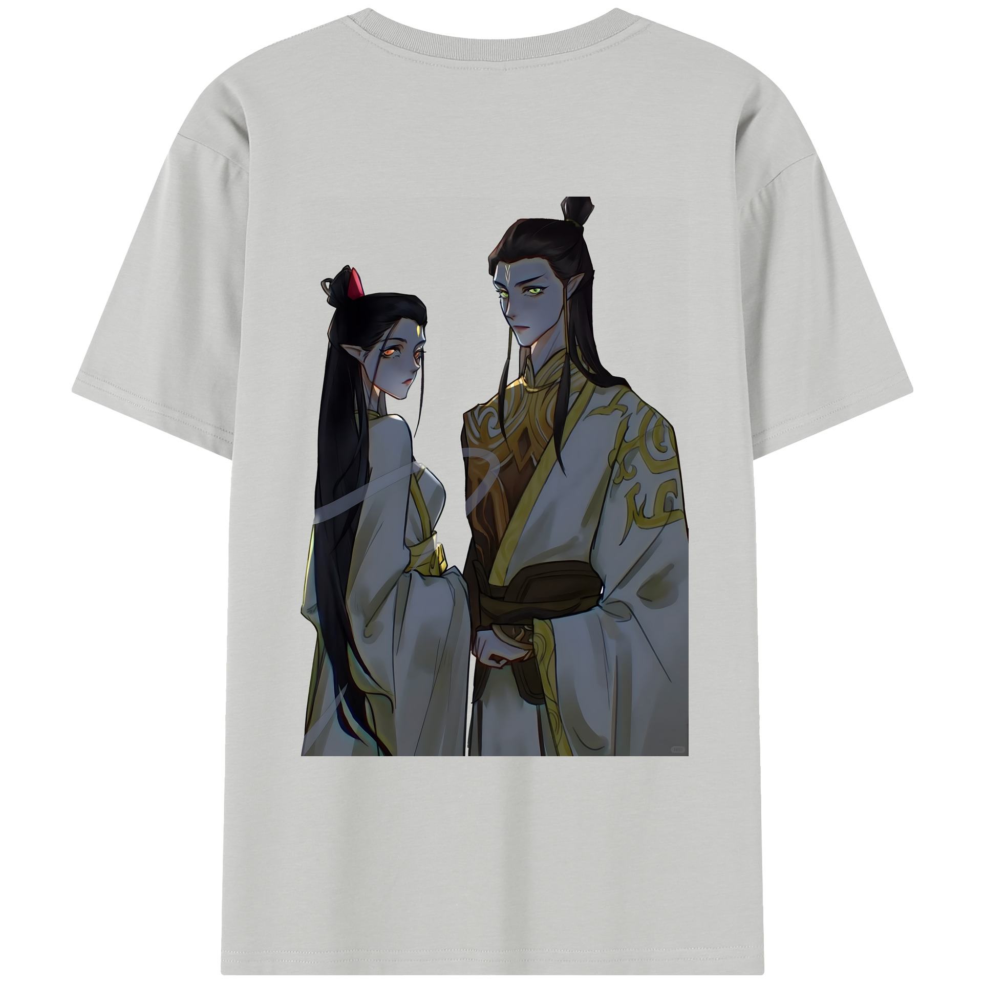 （画像用） Ne Zha 2 ナタ 魔童の大暴れ レディース半袖Tシャツ(バックプリント)