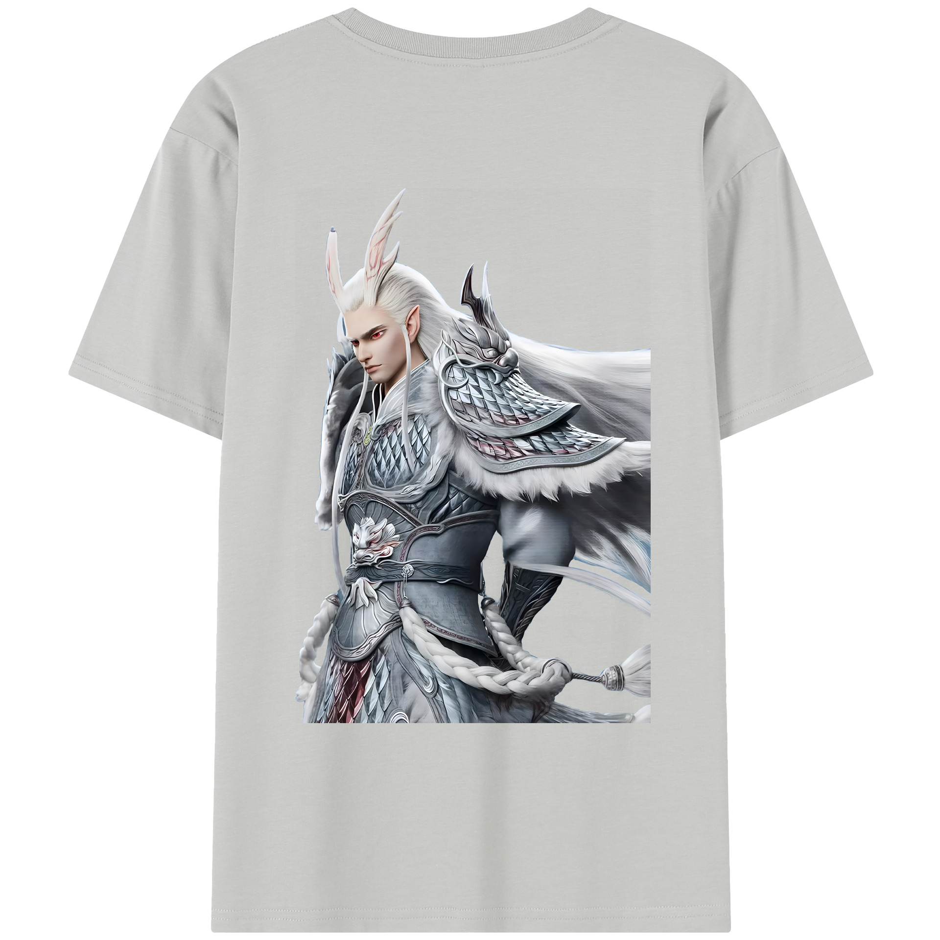 （画像用） Ne Zha 2 ナタ 魔童の大暴れ レディース半袖Tシャツ(バックプリント)