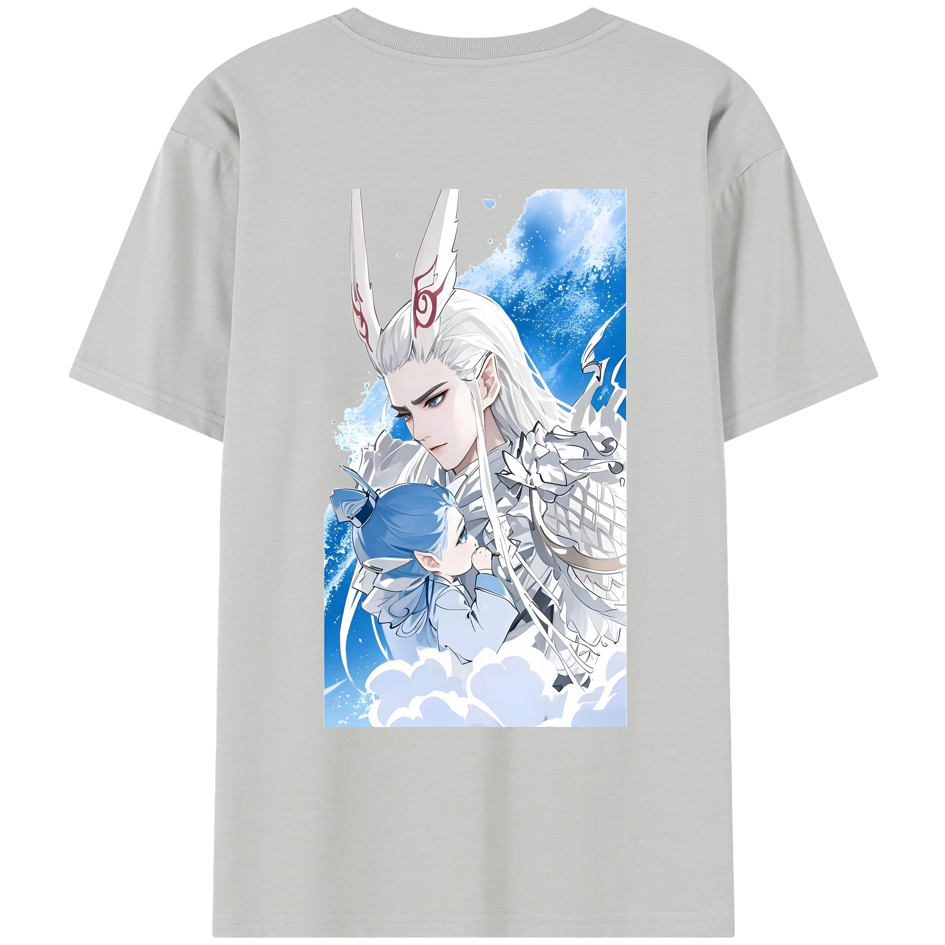 （画像用） Ne Zha 2 ナタ 魔童の大暴れ レディース半袖Tシャツ(バックプリント)