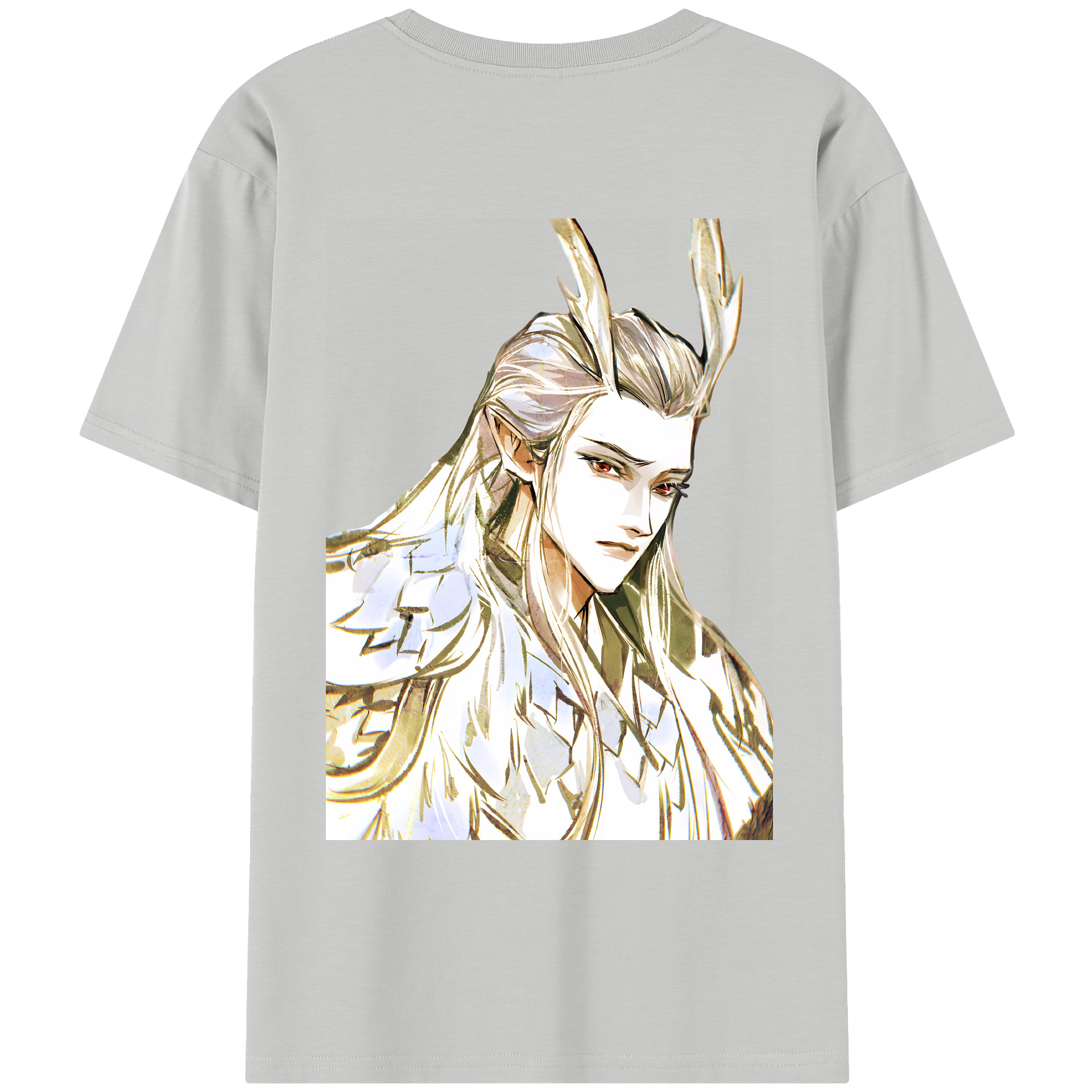 （画像用） Ne Zha 2 ナタ 魔童の大暴れ レディース半袖Tシャツ(バックプリント)