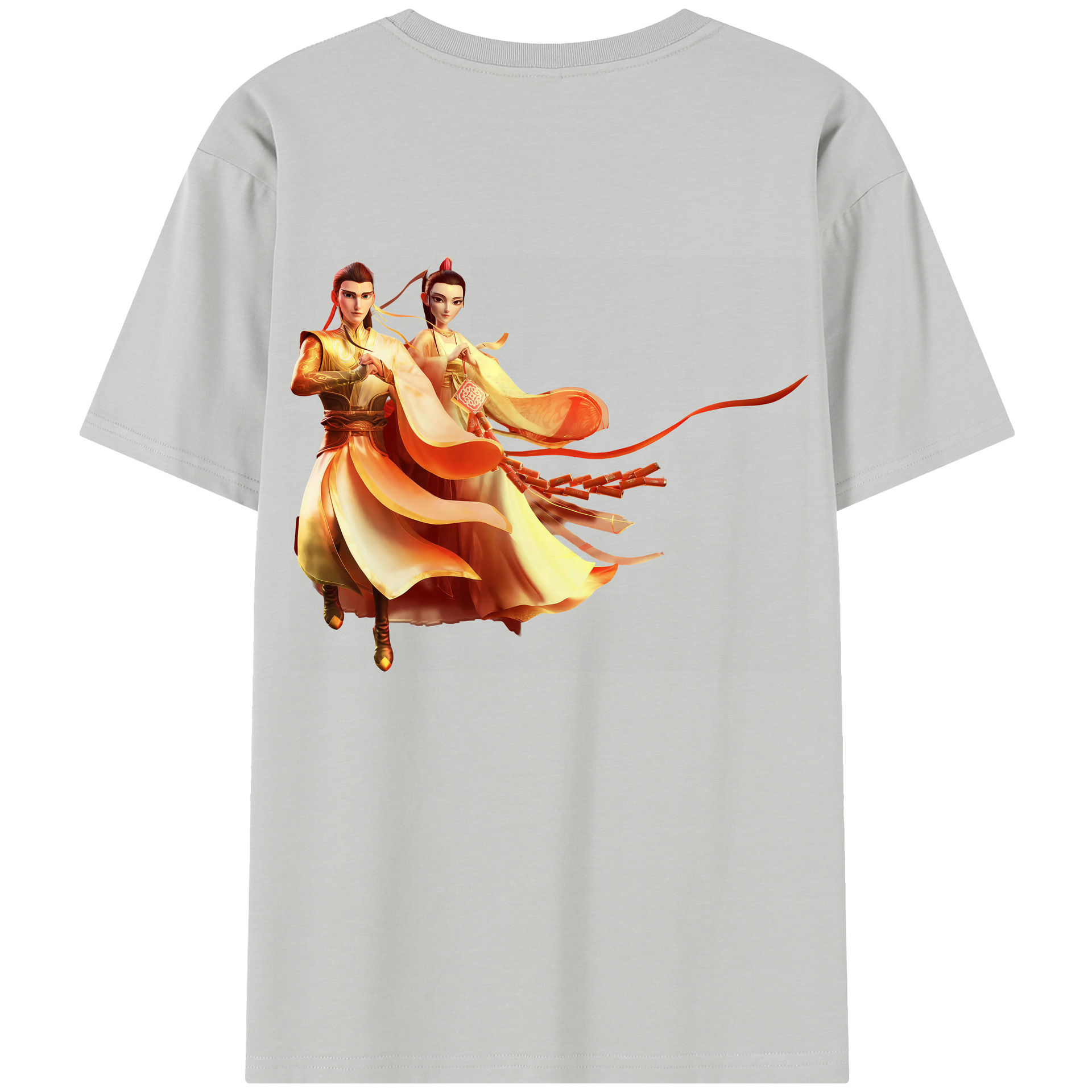 （画像用） Ne Zha 2 ナタ 魔童の大暴れ レディース半袖Tシャツ(バックプリント)