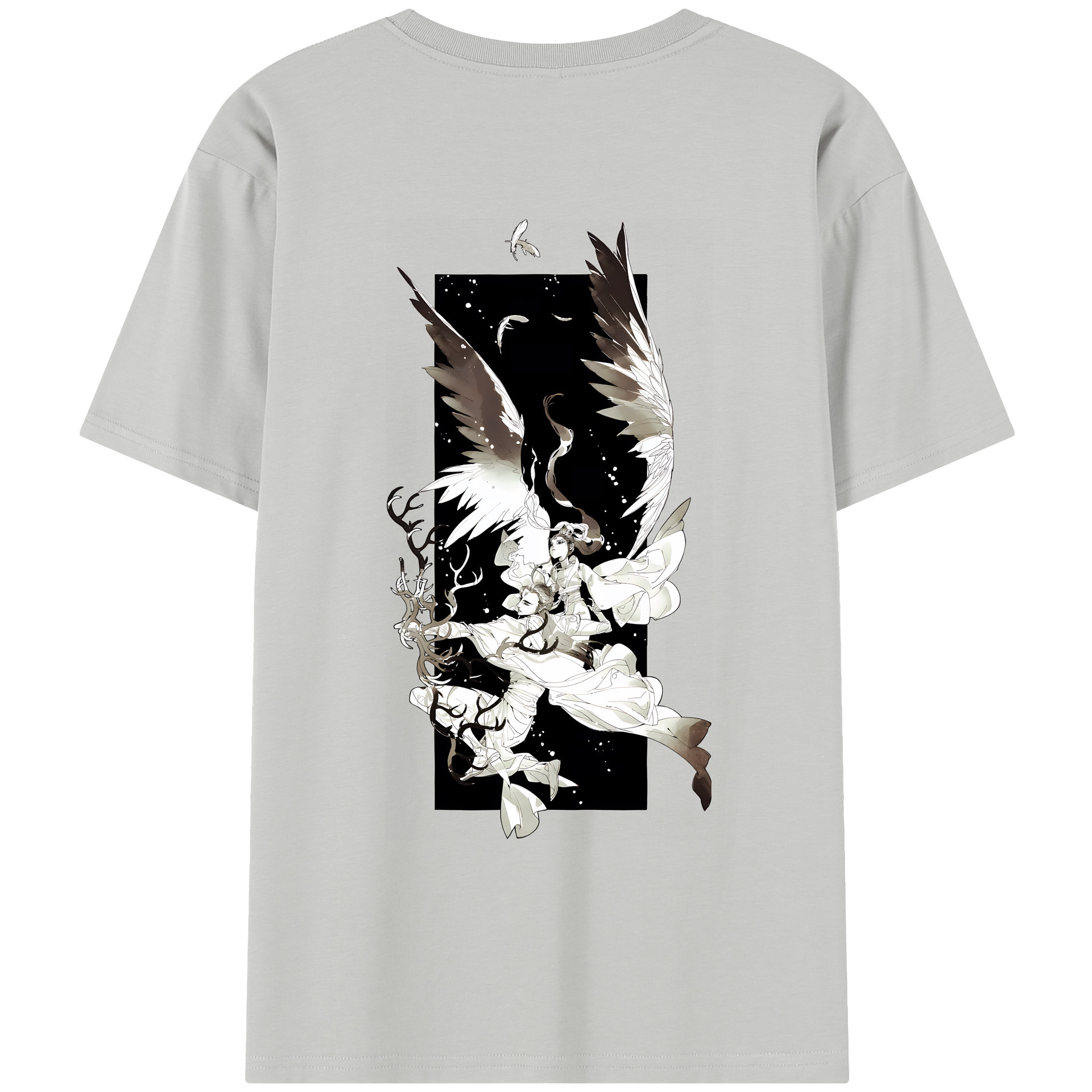 （画像用） Ne Zha 2 ナタ 魔童の大暴れ レディース半袖Tシャツ(バックプリント)