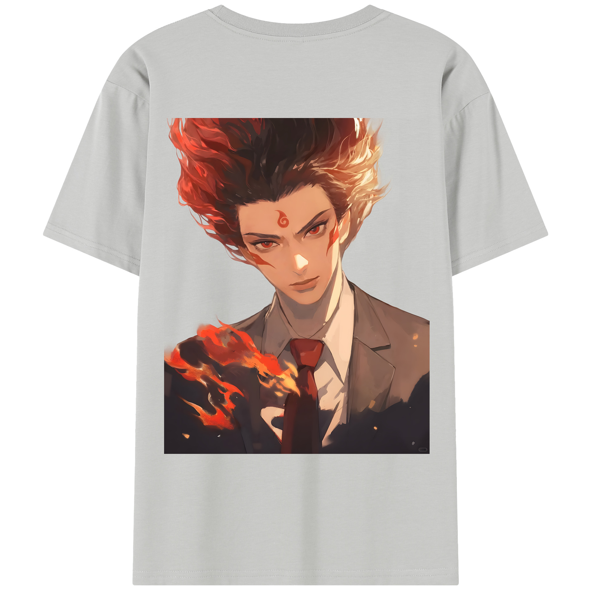 （画像用） Ne Zha 2 ナタ 魔童の大暴れ レディース半袖Tシャツ(バックプリント)