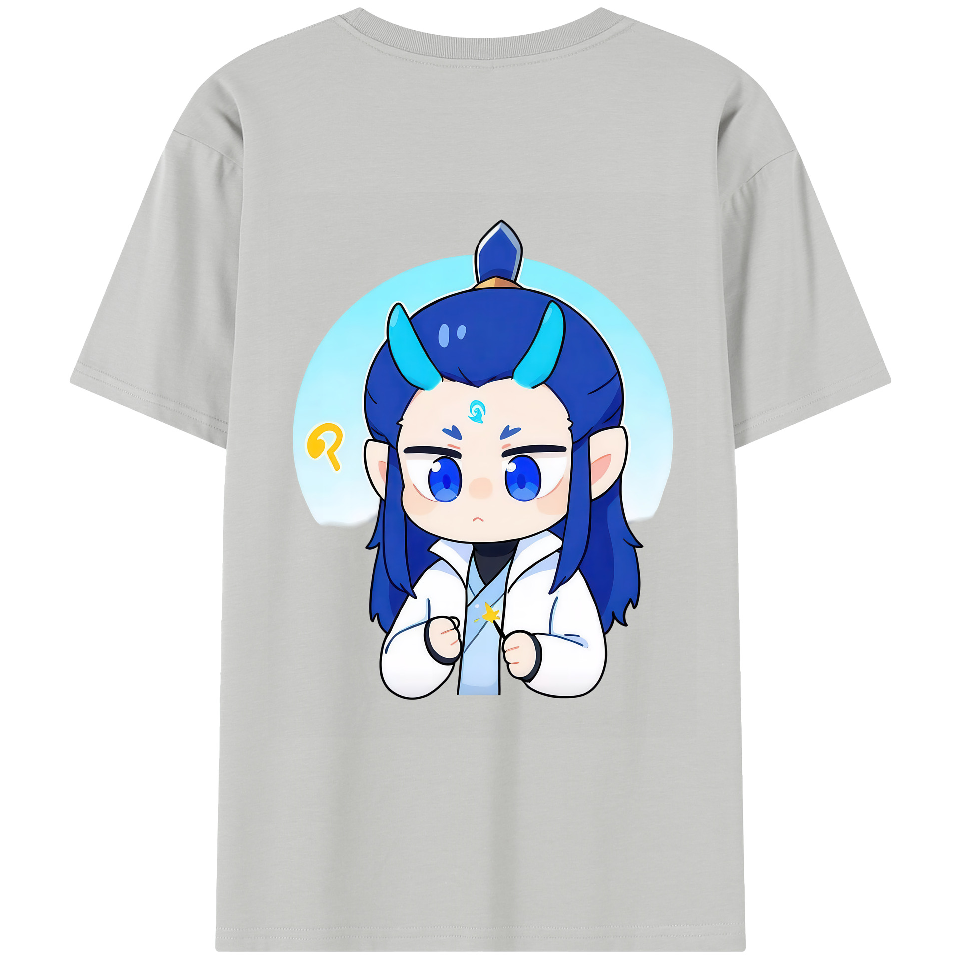（画像用） Ne Zha 2 ナタ 魔童の大暴れ レディース半袖Tシャツ(バックプリント)