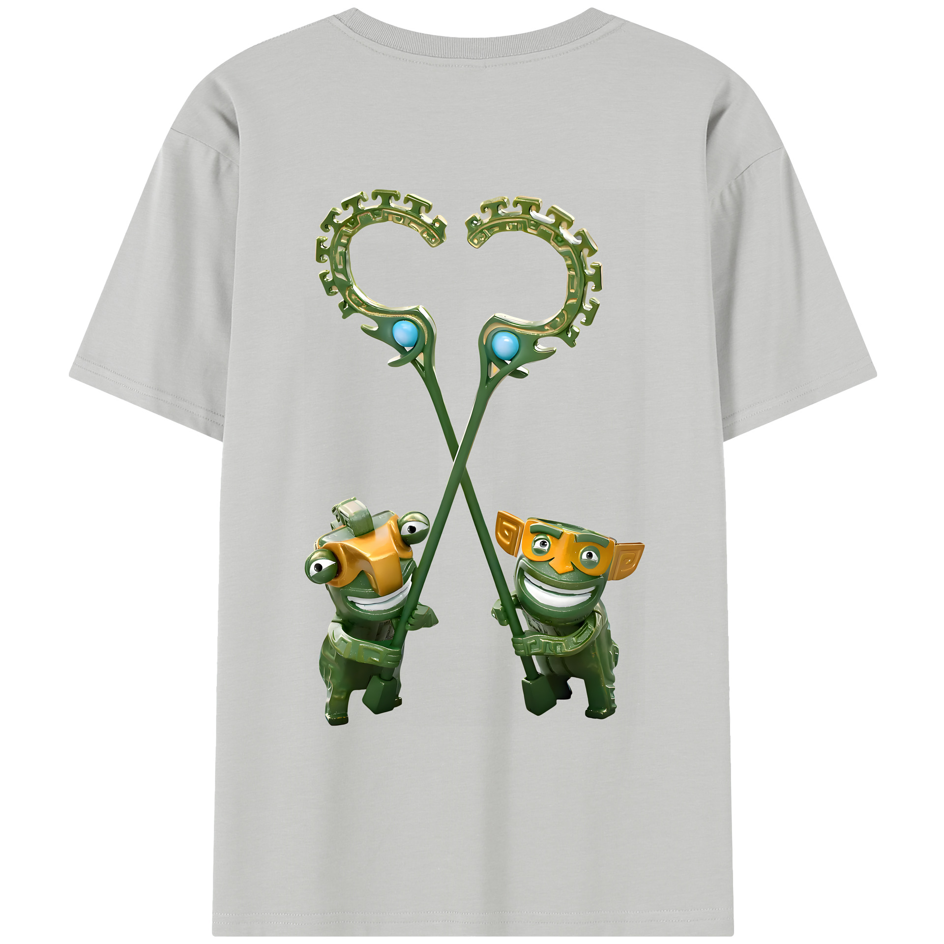 （画像用） Ne Zha 2 ナタ 魔童の大暴れ レディース半袖Tシャツ(バックプリント)