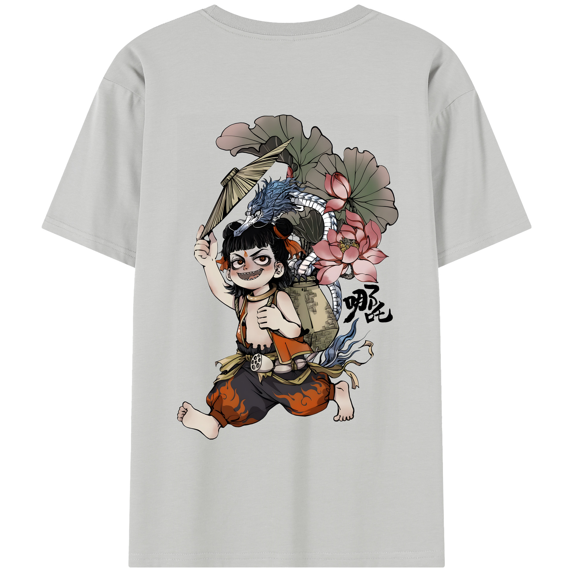 （画像用） Ne Zha 2 ナタ 魔童の大暴れ レディース半袖Tシャツ(バックプリント)