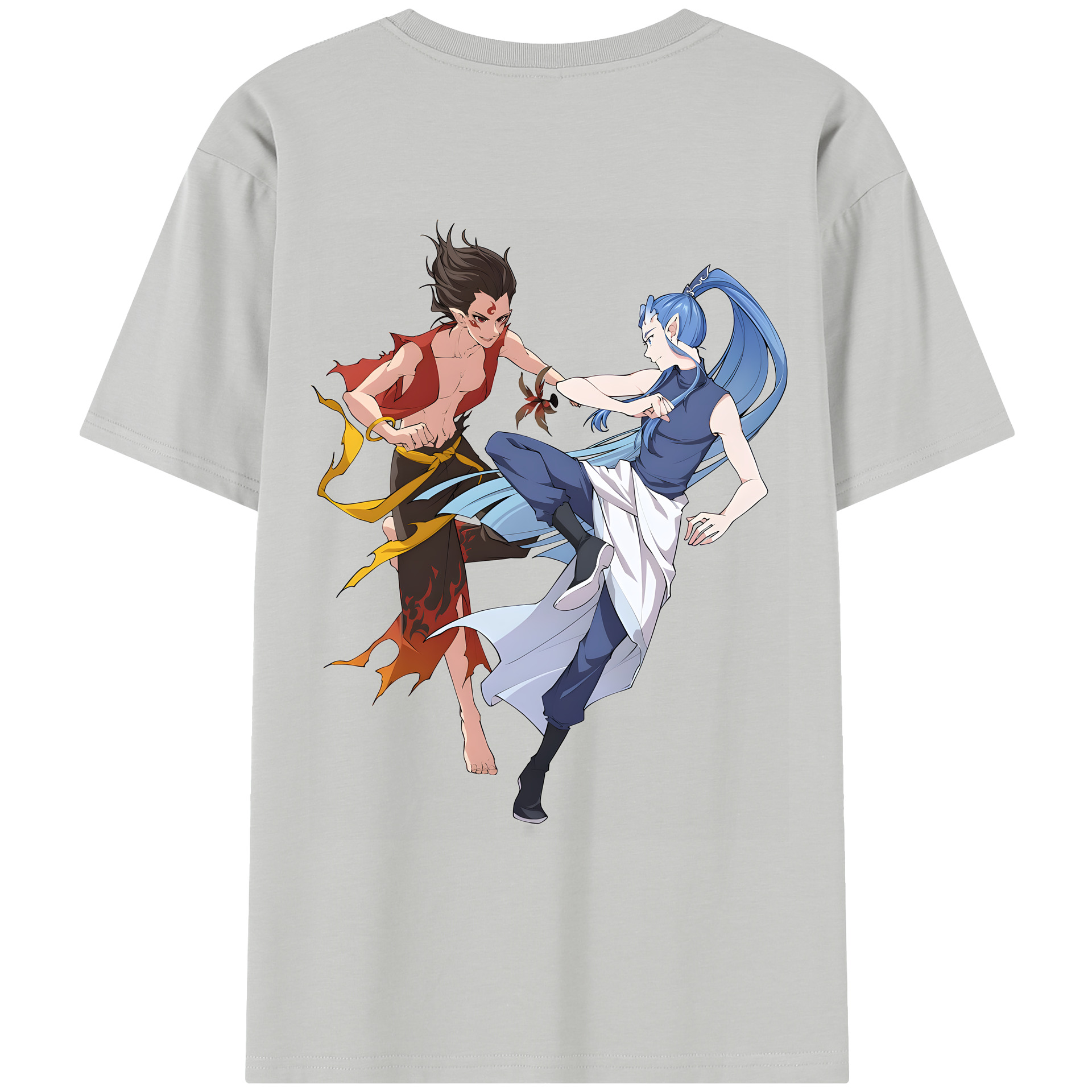 （画像用） Ne Zha 2 ナタ 魔童の大暴れ レディース半袖Tシャツ(バックプリント)