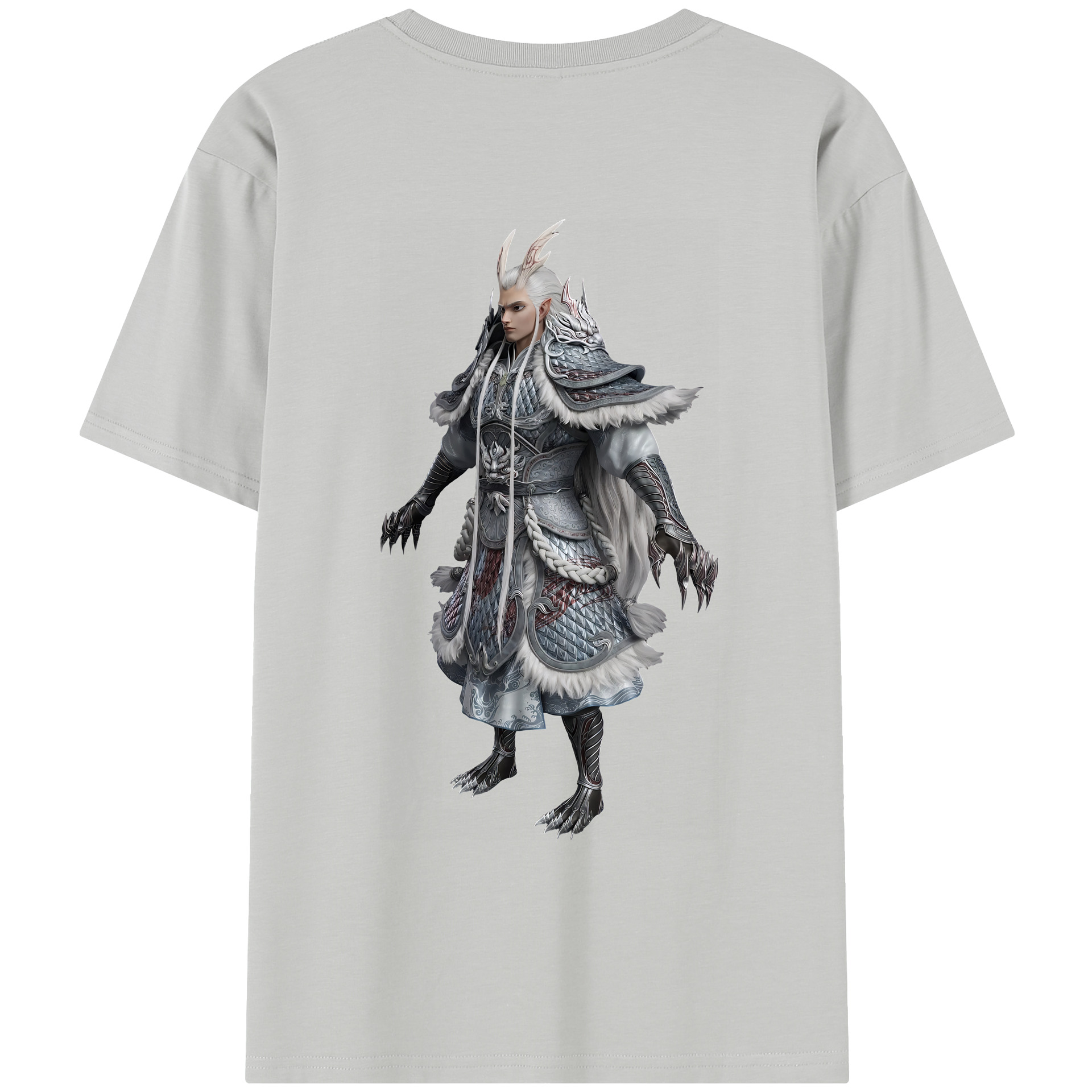 （画像用） Ne Zha 2 ナタ 魔童の大暴れ レディース半袖Tシャツ(バックプリント)