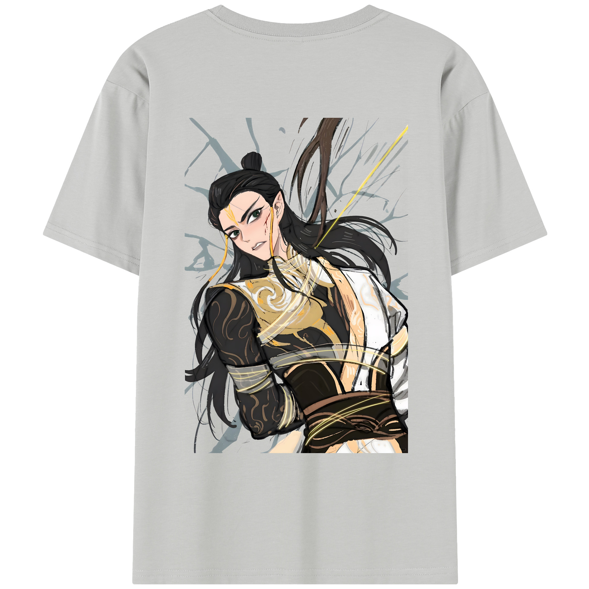 （画像用） Ne Zha 2 ナタ 魔童の大暴れ レディース半袖Tシャツ(バックプリント)