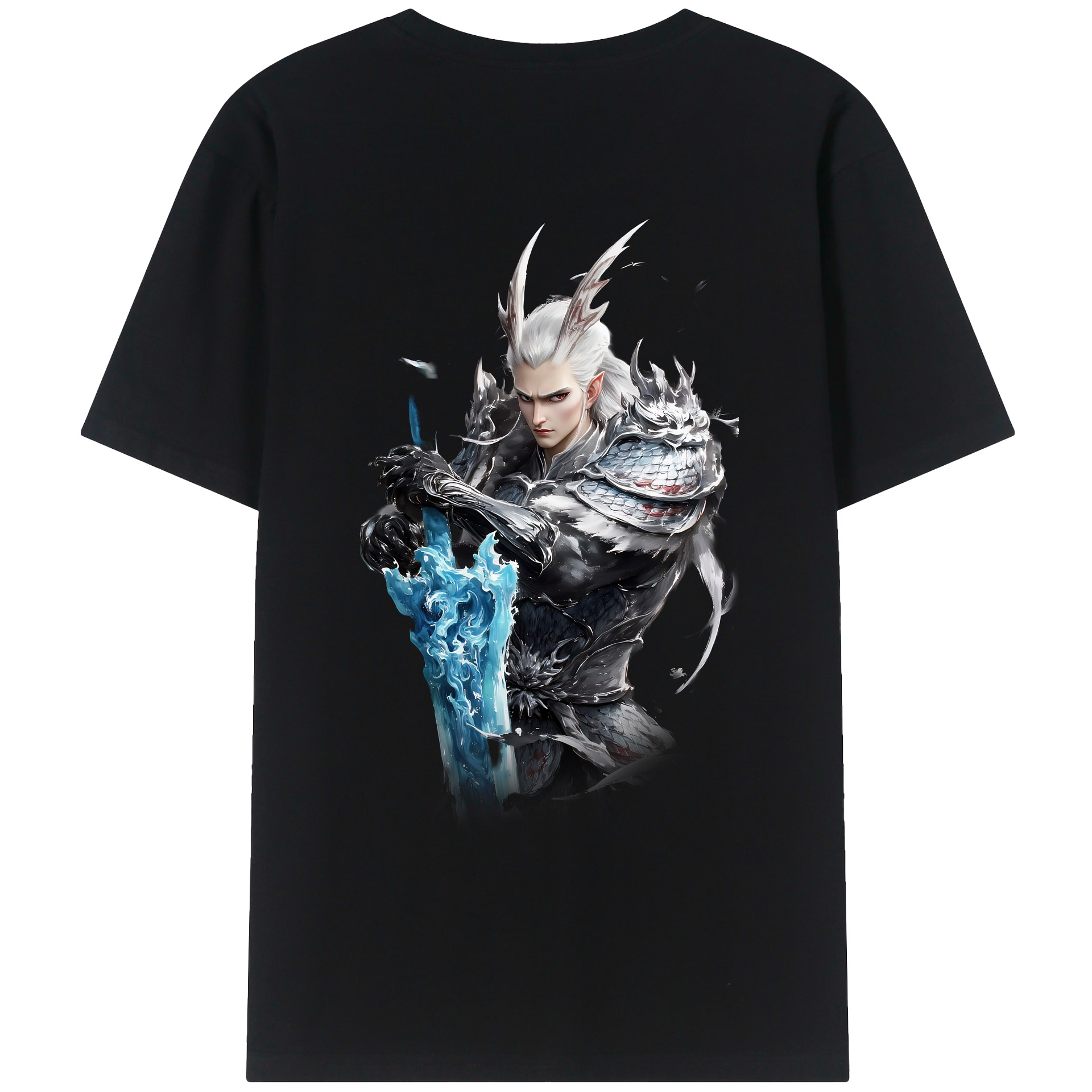 （画像用） Ne Zha 2 ナタ 魔童の大暴れ レディース半袖Tシャツ(バックプリント)