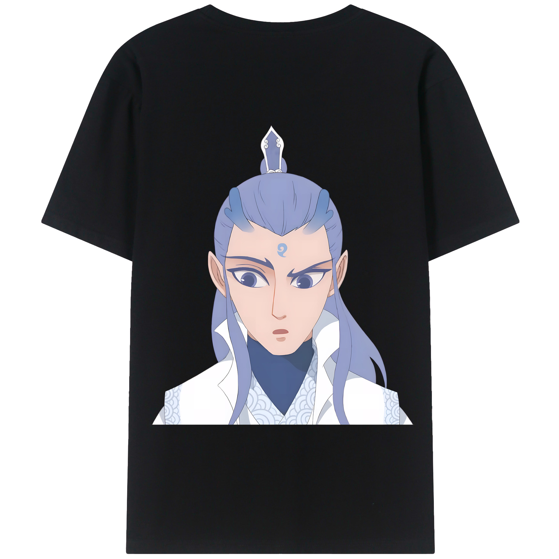 （画像用） Ne Zha 2 ナタ 魔童の大暴れ レディース半袖Tシャツ(バックプリント)