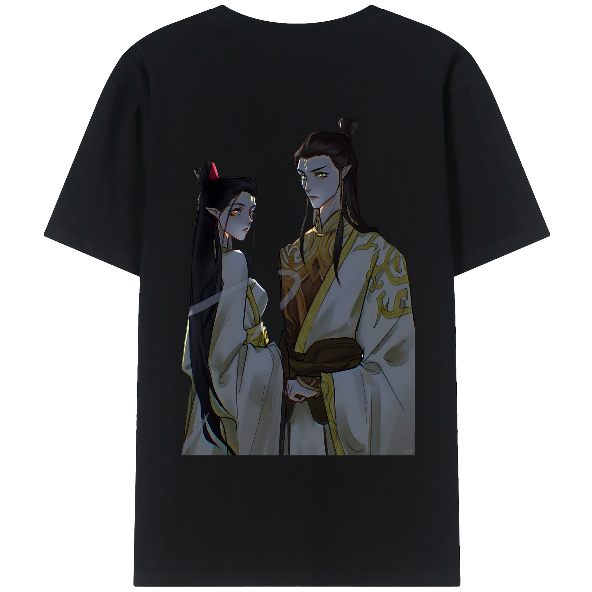 （画像用） Ne Zha 2 ナタ 魔童の大暴れ レディース半袖Tシャツ(バックプリント)