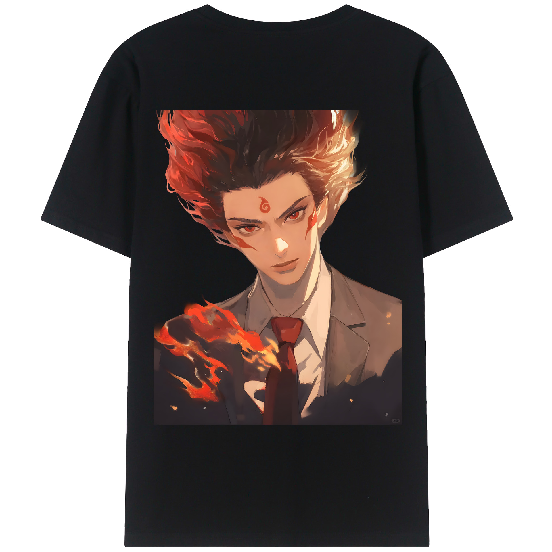 （画像用） Ne Zha 2 ナタ 魔童の大暴れ レディース半袖Tシャツ(バックプリント)
