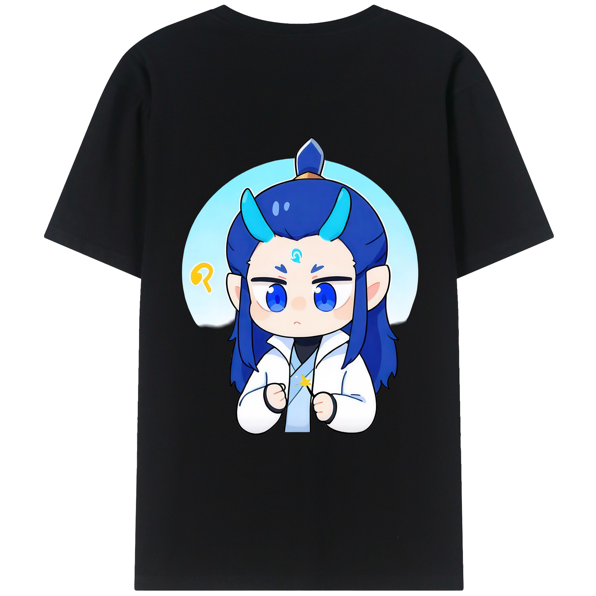 （画像用） Ne Zha 2 ナタ 魔童の大暴れ レディース半袖Tシャツ(バックプリント)