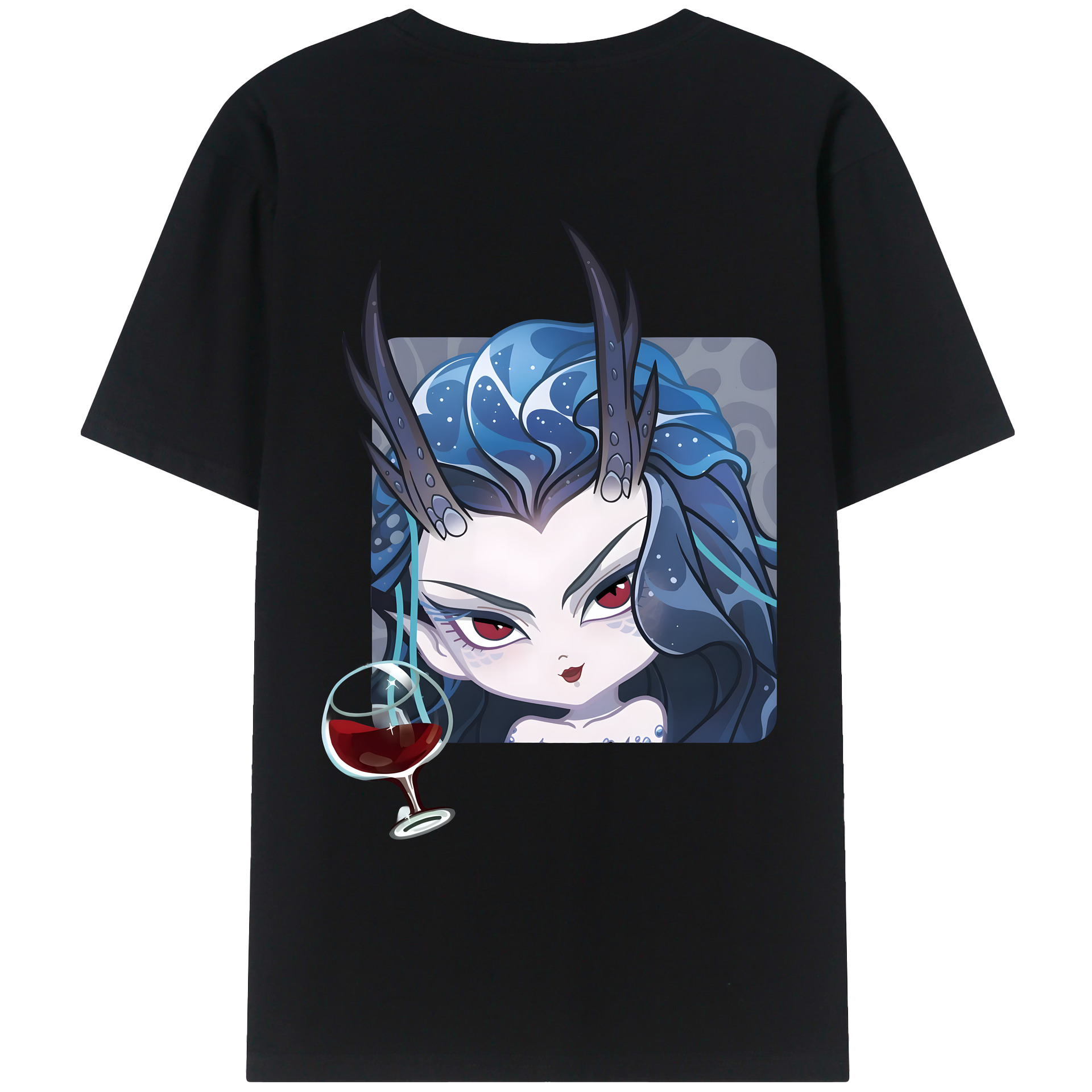（画像用） Ne Zha 2 ナタ 魔童の大暴れ レディース半袖Tシャツ(バックプリント)