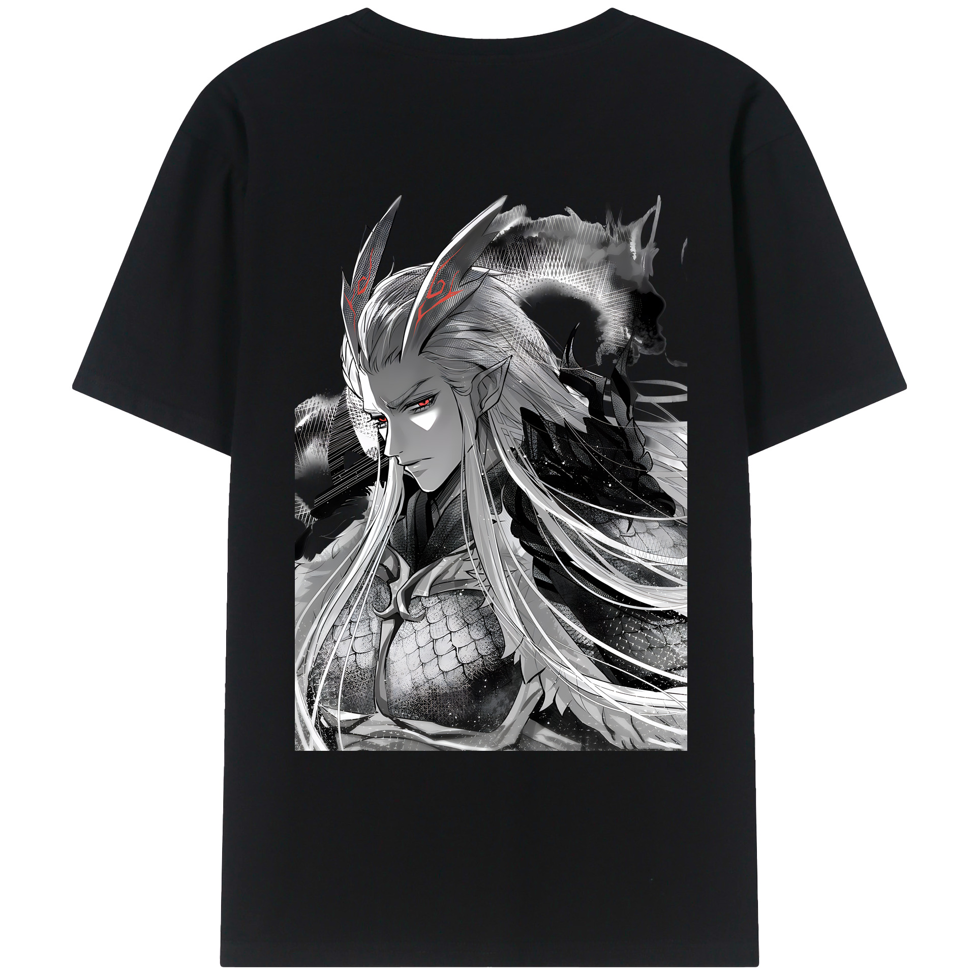 （画像用） Ne Zha 2 ナタ 魔童の大暴れ レディース半袖Tシャツ(バックプリント)