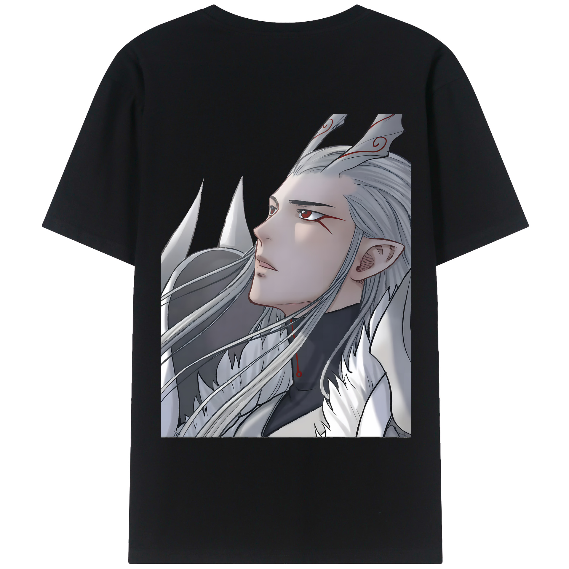 （画像用） Ne Zha 2 ナタ 魔童の大暴れ レディース半袖Tシャツ(バックプリント)