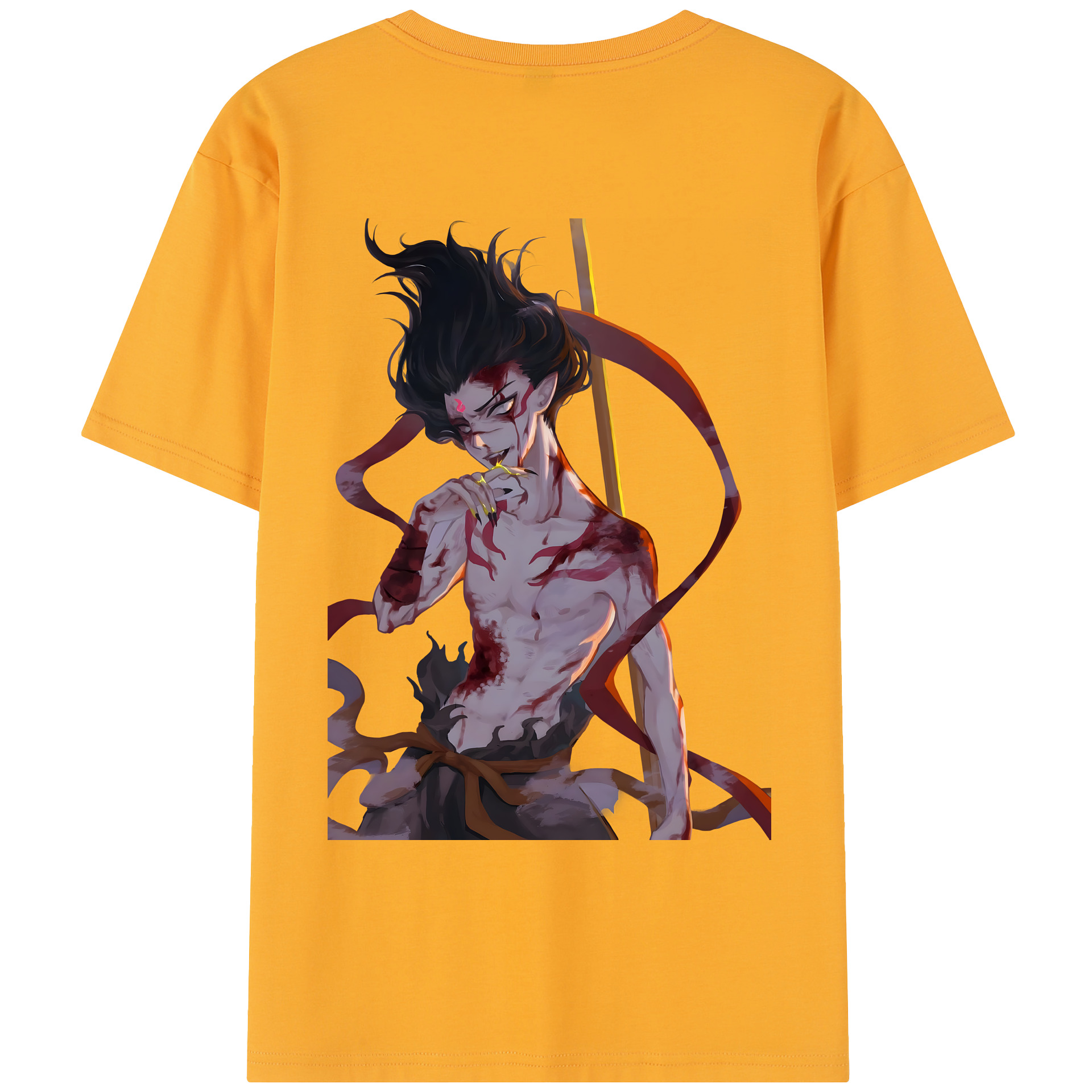 （画像用） Ne Zha 2 ナタ 魔童の大暴れ レディース半袖Tシャツ(バックプリント)
