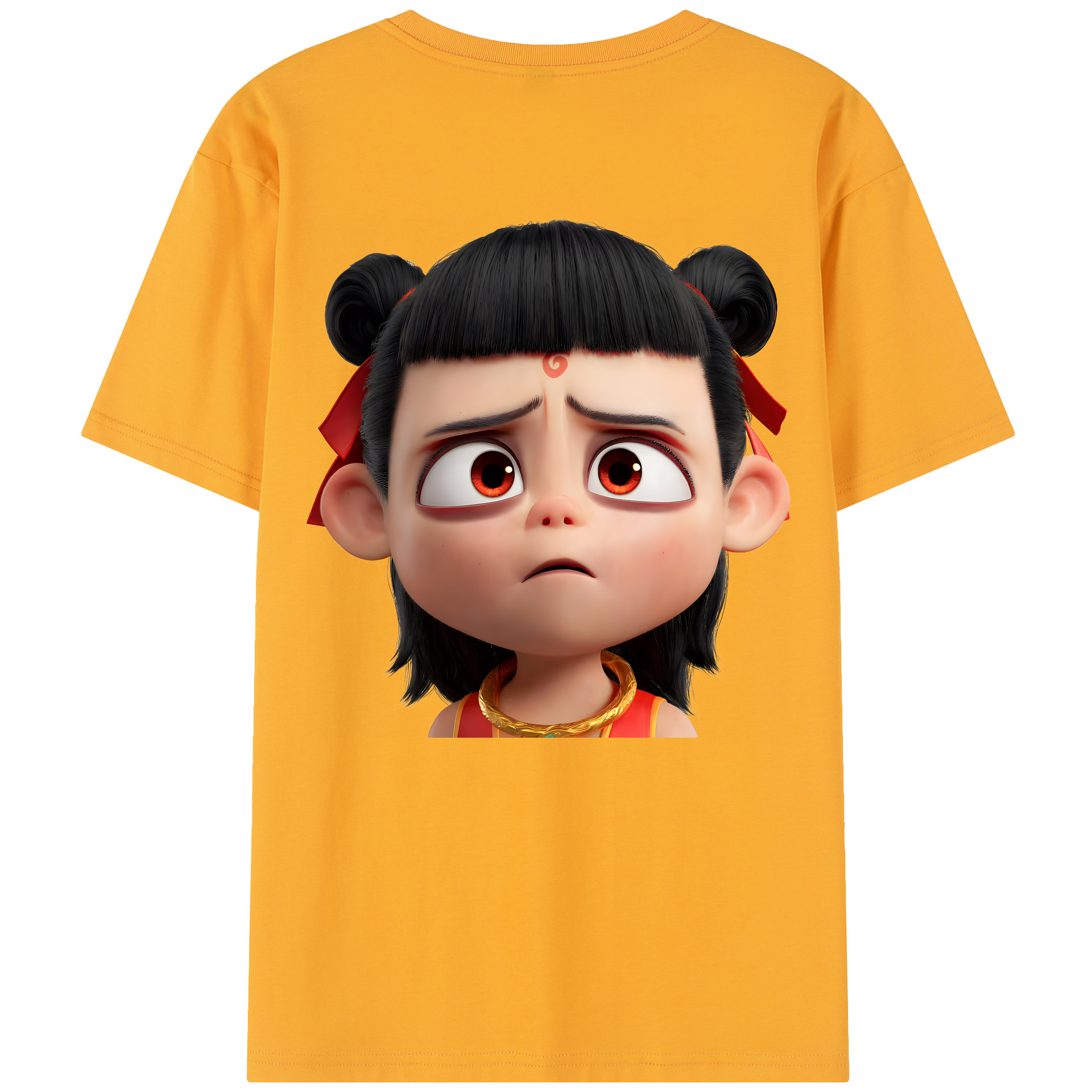（画像用） Ne Zha 2 ナタ 魔童の大暴れ レディース半袖Tシャツ(バックプリント)