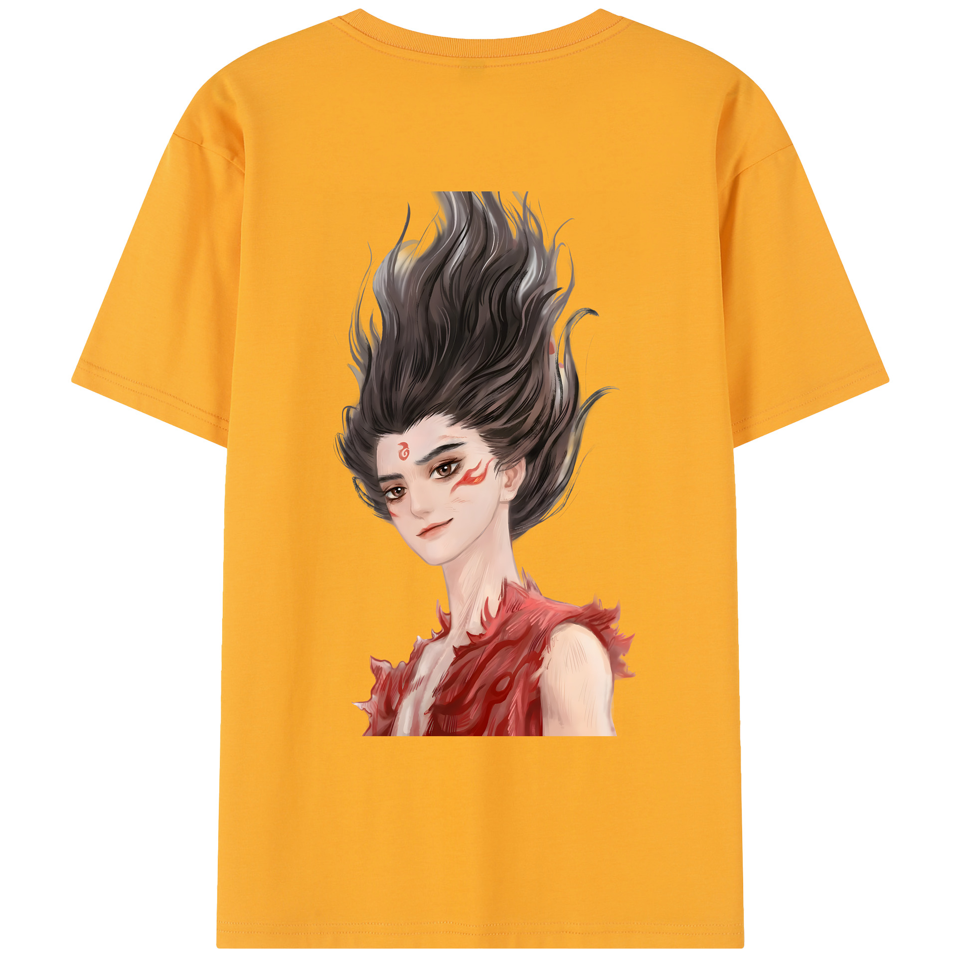 （画像用） Ne Zha 2 ナタ 魔童の大暴れ レディース半袖Tシャツ(バックプリント)