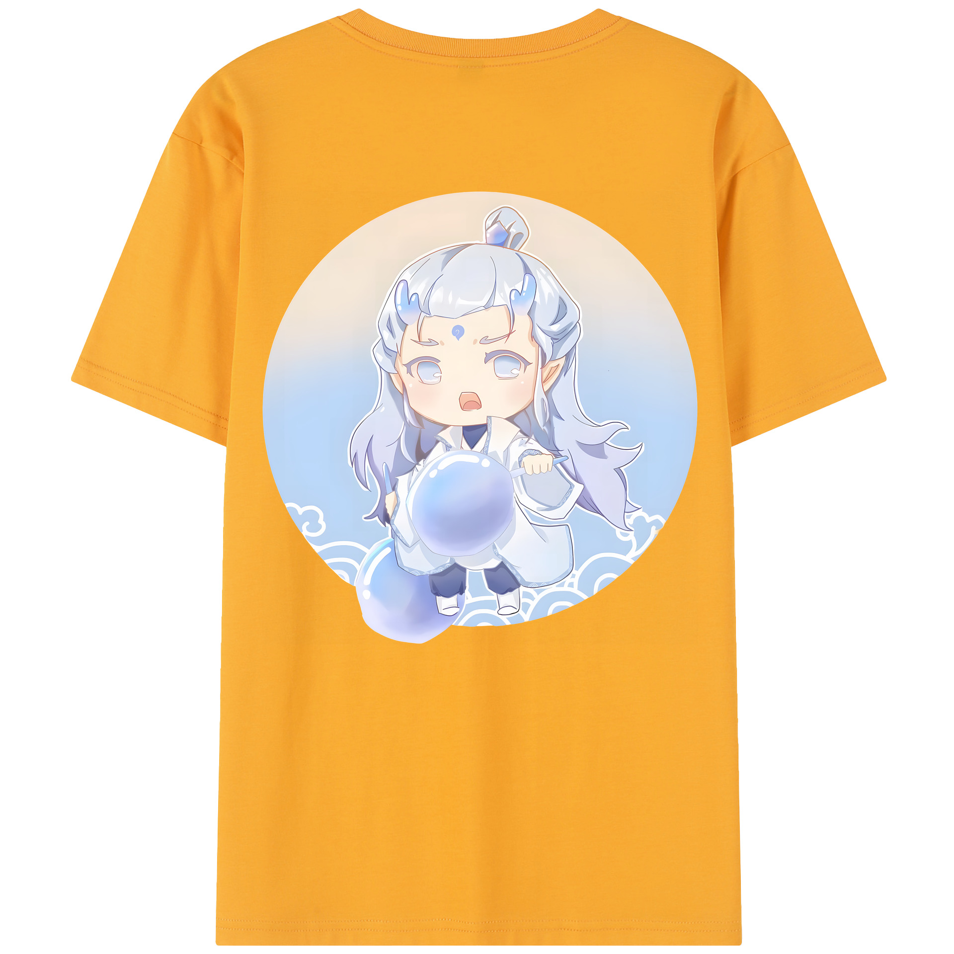 （画像用） Ne Zha 2 ナタ 魔童の大暴れ レディース半袖Tシャツ(バックプリント)