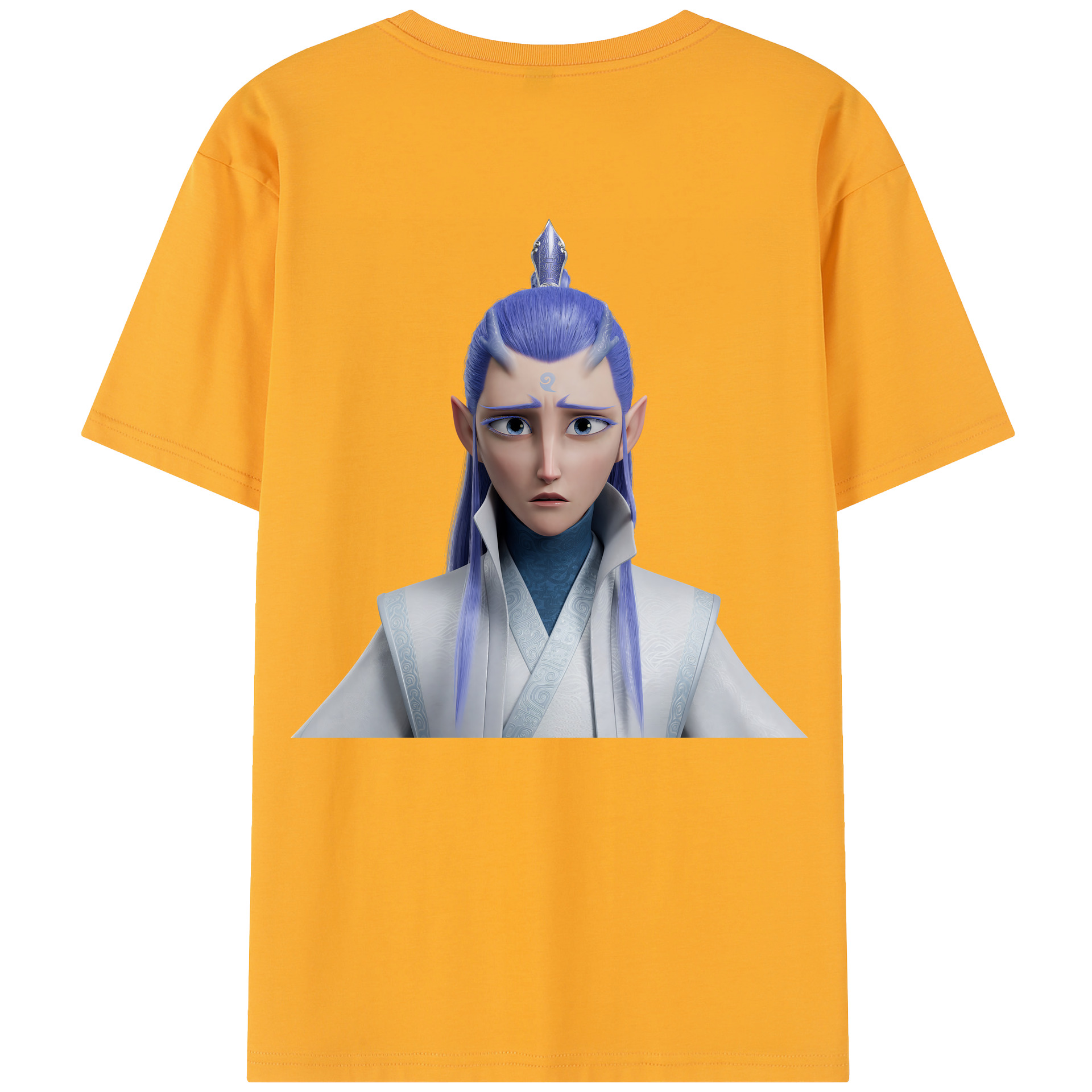 （画像用） Ne Zha 2 ナタ 魔童の大暴れ レディース半袖Tシャツ(バックプリント)