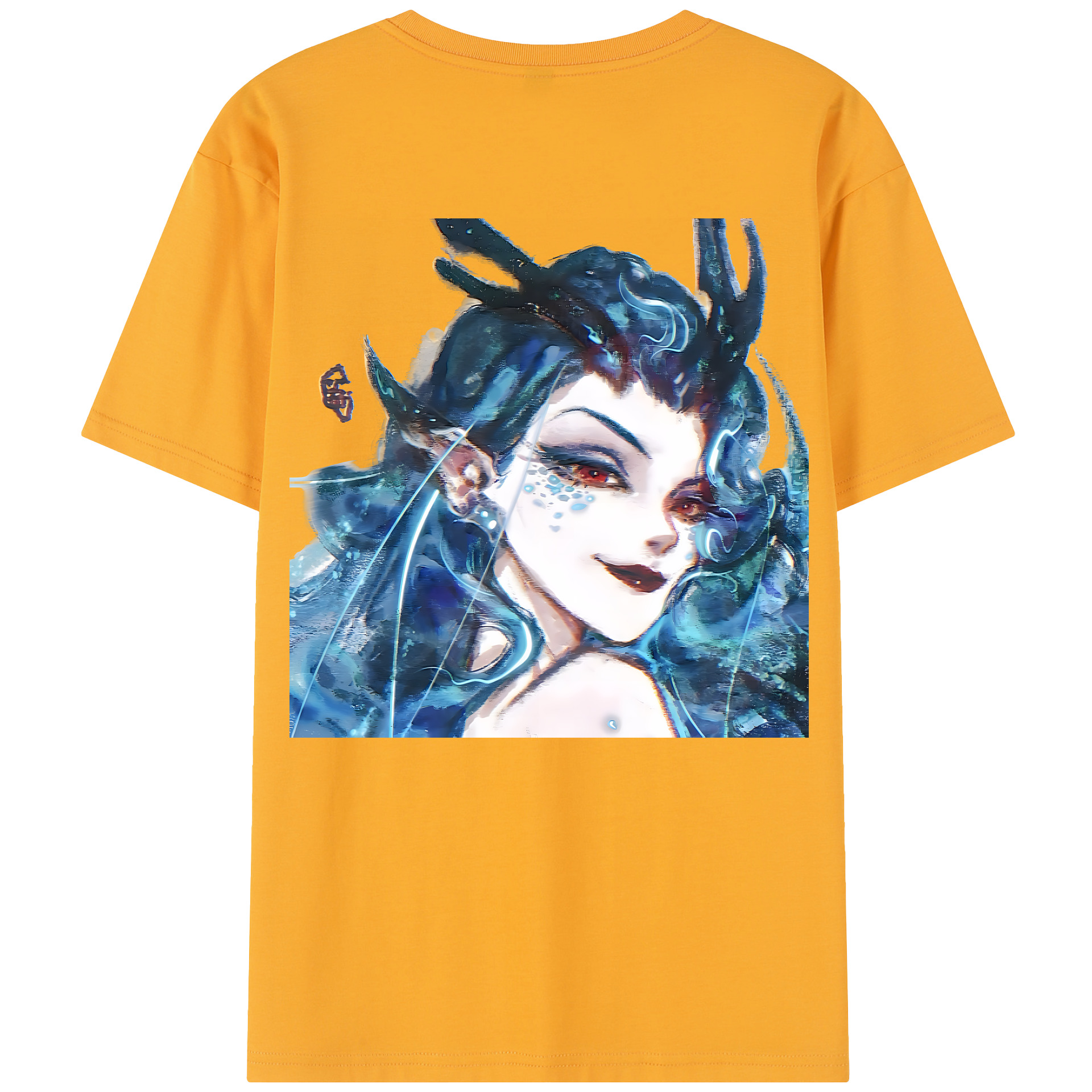 （画像用） Ne Zha 2 ナタ 魔童の大暴れ レディース半袖Tシャツ(バックプリント)