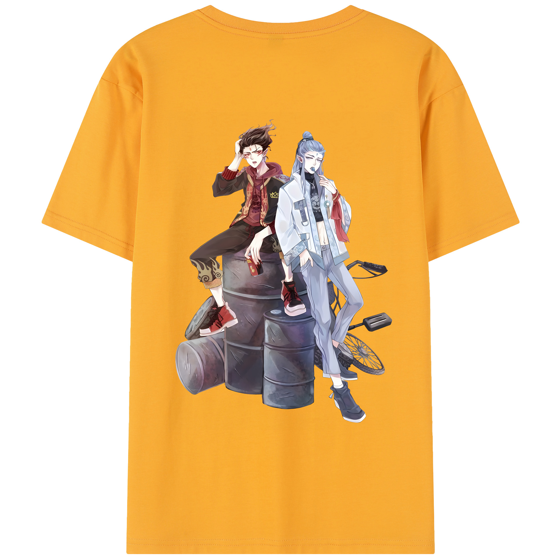 （画像用） Ne Zha 2 ナタ 魔童の大暴れ レディース半袖Tシャツ(バックプリント)