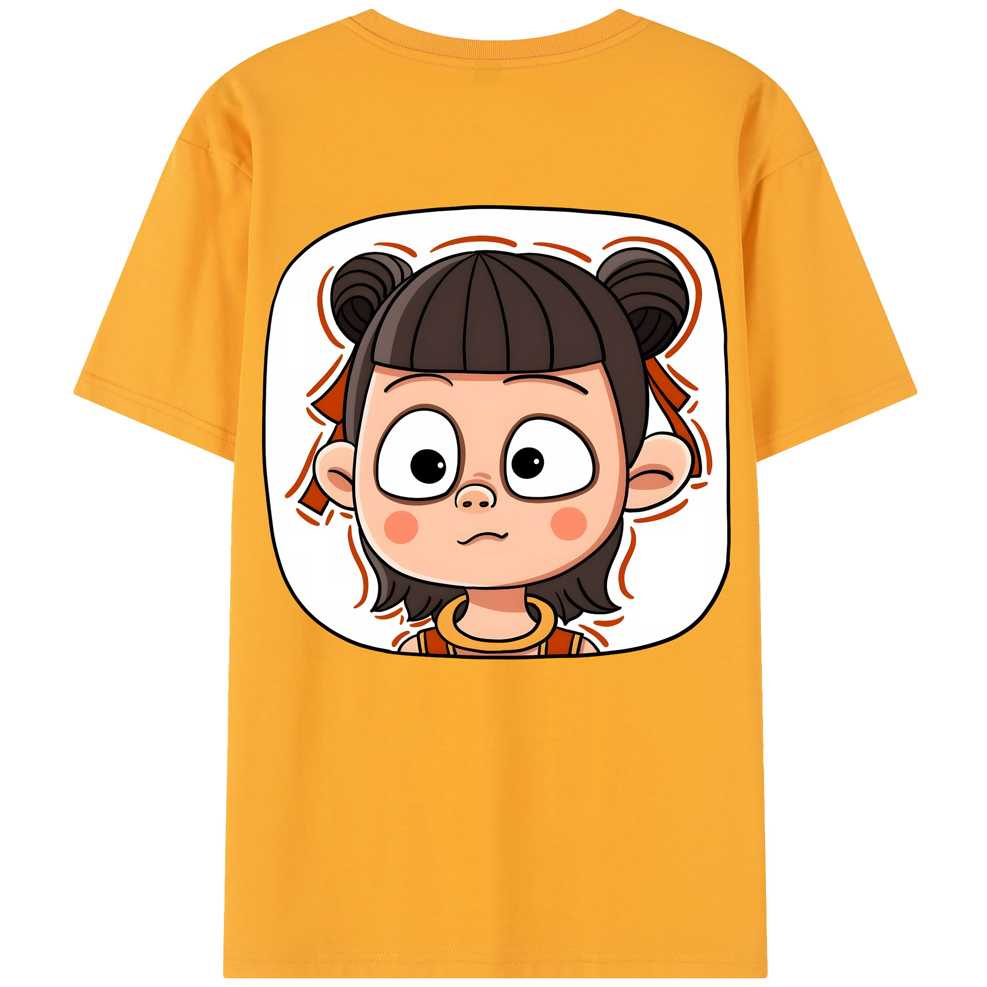 （画像用） Ne Zha 2 ナタ 魔童の大暴れ レディース半袖Tシャツ(バックプリント)