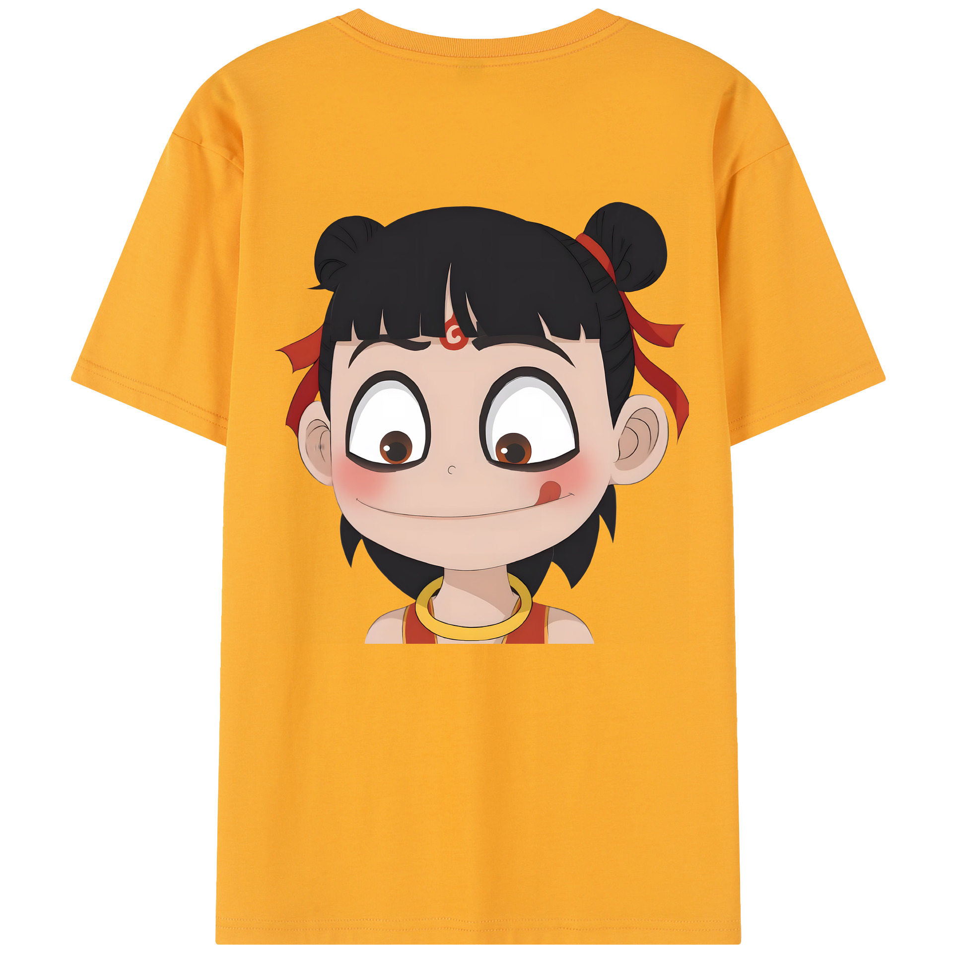 （画像用） Ne Zha 2 ナタ 魔童の大暴れ レディース半袖Tシャツ(バックプリント)