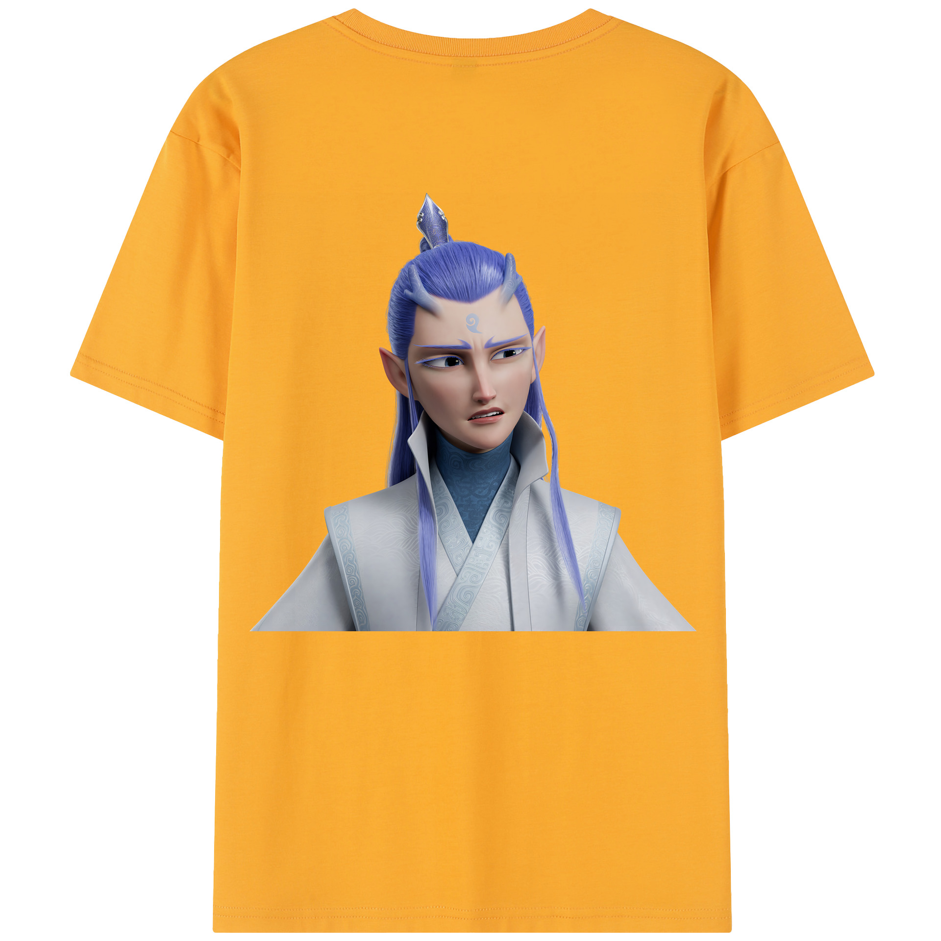 （画像用） Ne Zha 2 ナタ 魔童の大暴れ レディース半袖Tシャツ(バックプリント)