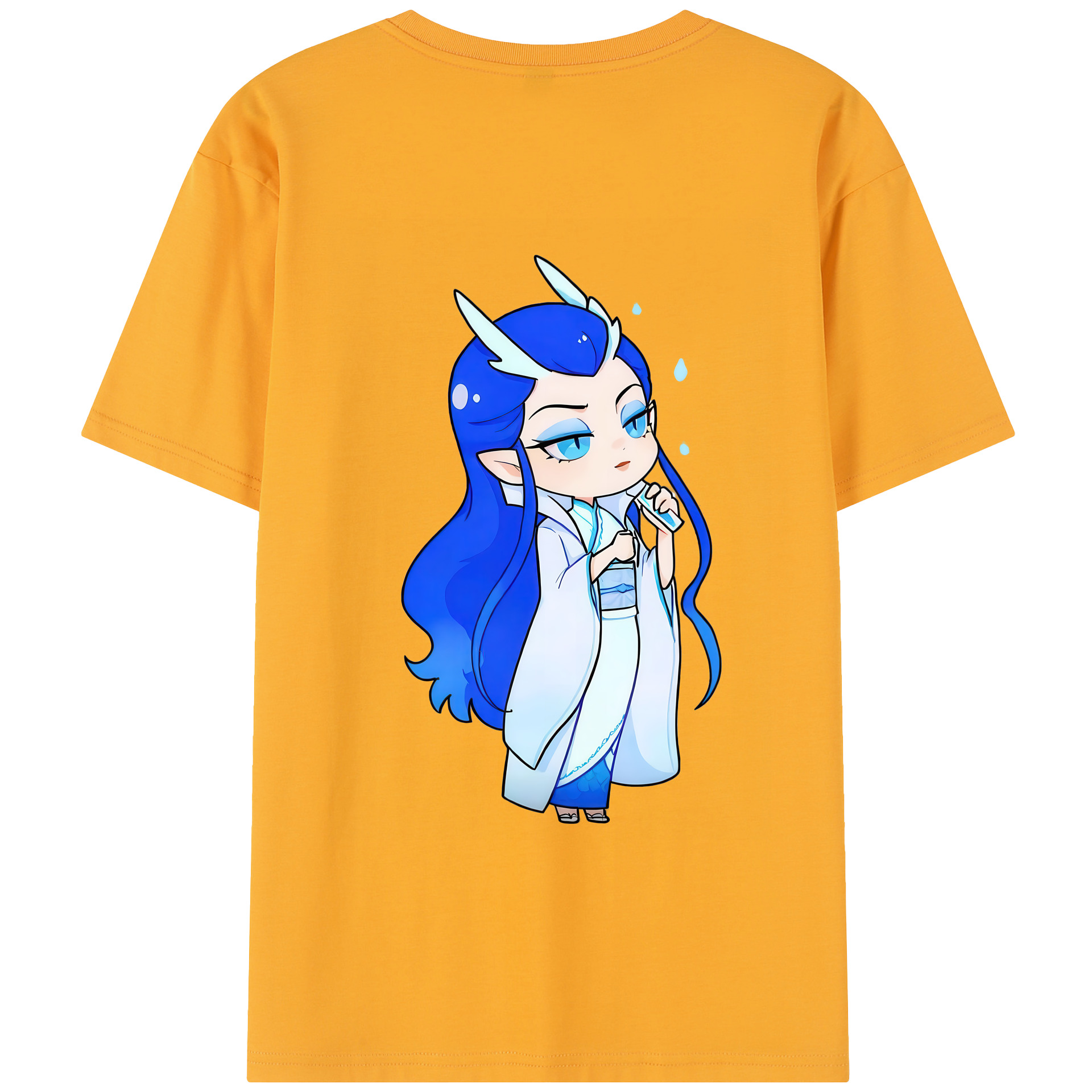 （画像用） Ne Zha 2 ナタ 魔童の大暴れ レディース半袖Tシャツ(バックプリント)