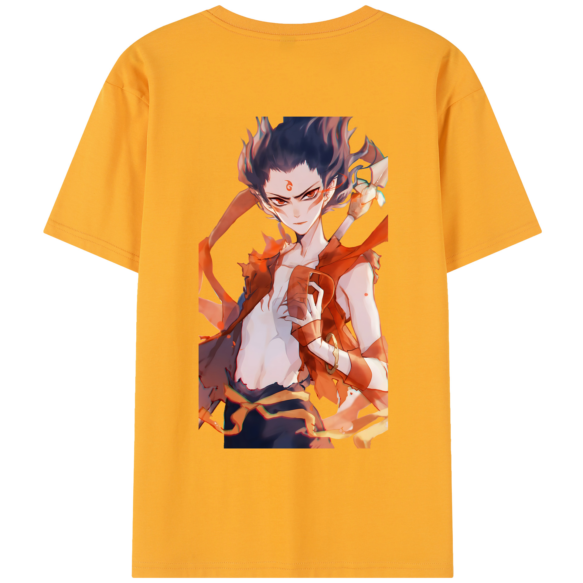 （画像用） Ne Zha 2 ナタ 魔童の大暴れ レディース半袖Tシャツ(バックプリント)