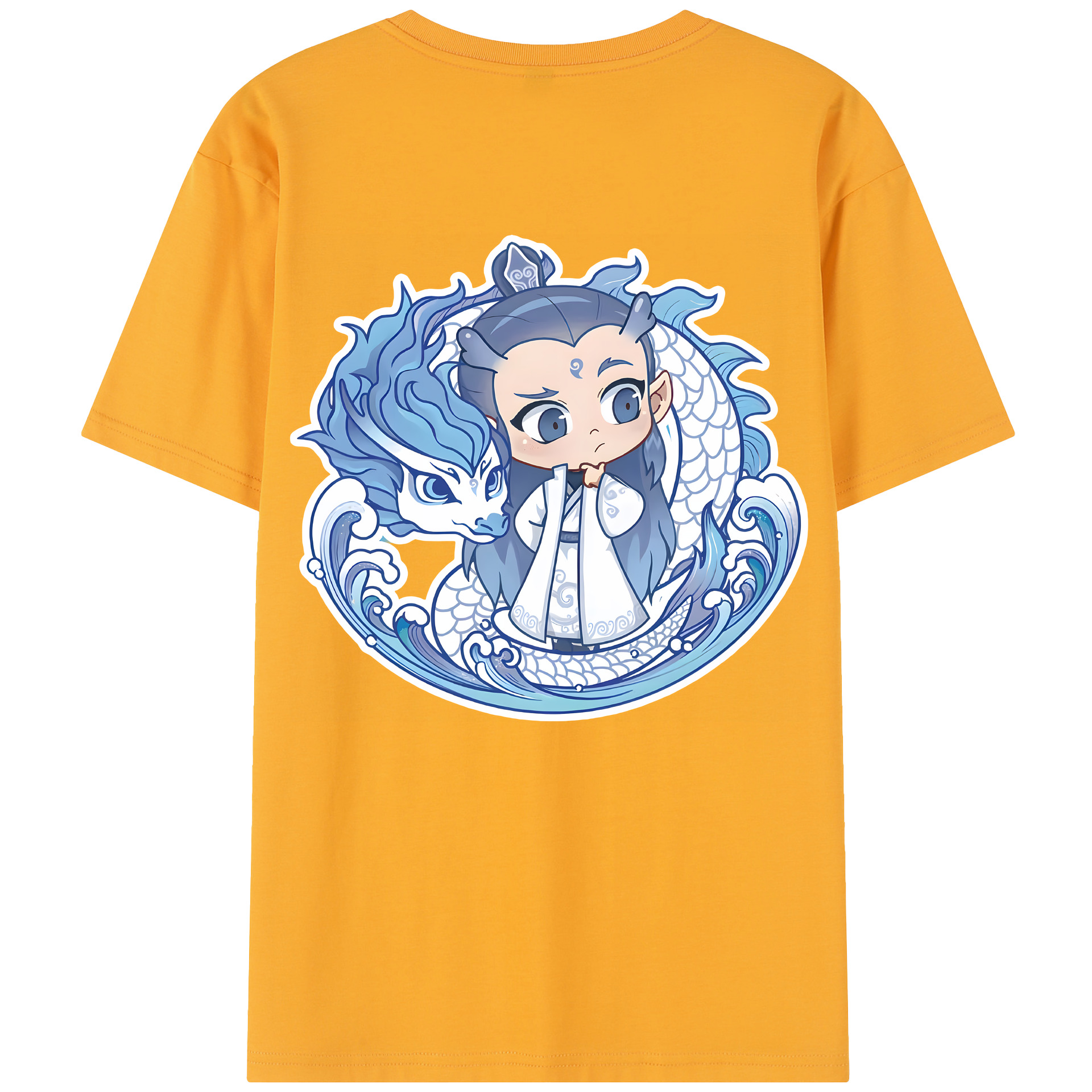 （画像用） Ne Zha 2 ナタ 魔童の大暴れ レディース半袖Tシャツ(バックプリント)
