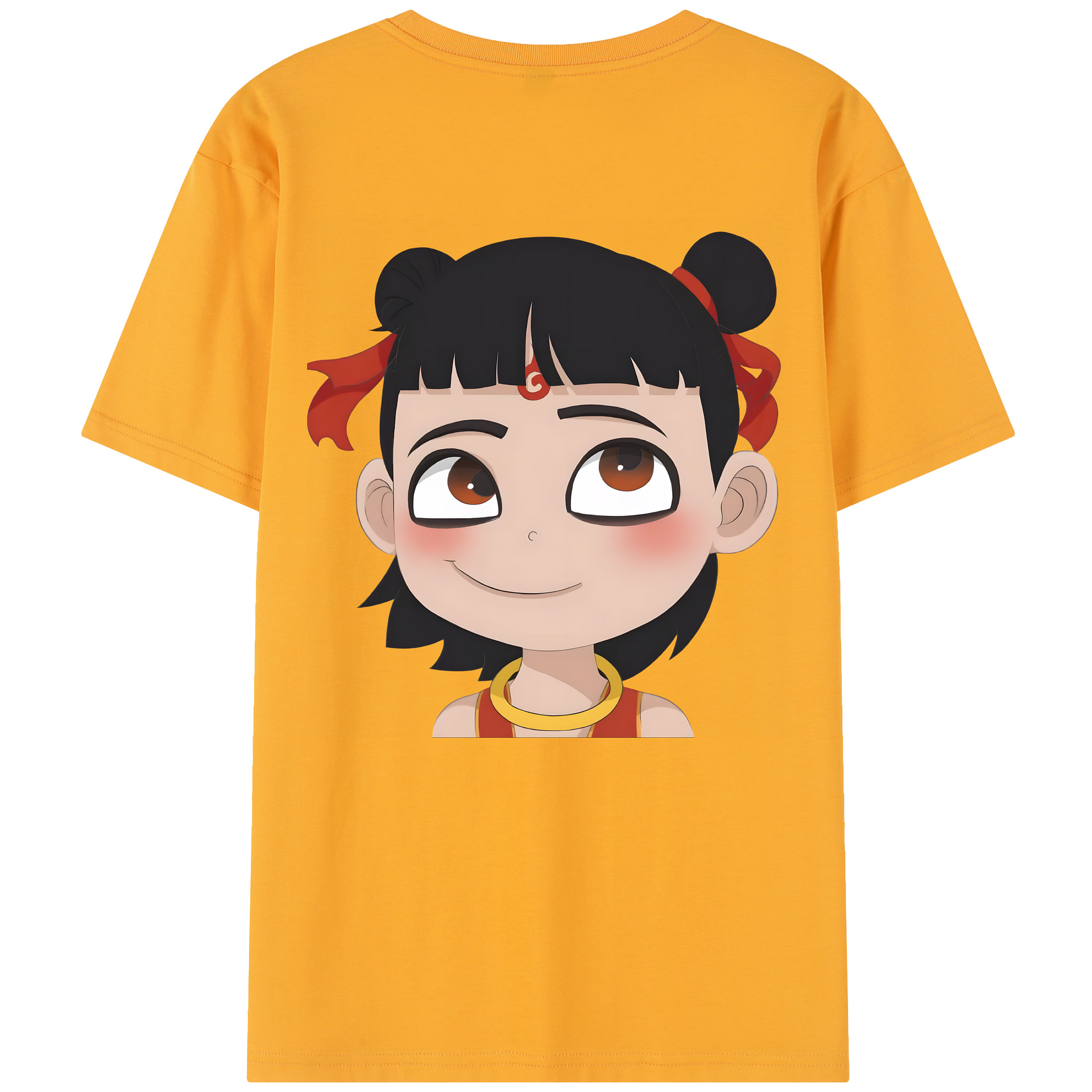（画像用） Ne Zha 2 ナタ 魔童の大暴れ レディース半袖Tシャツ(バックプリント)