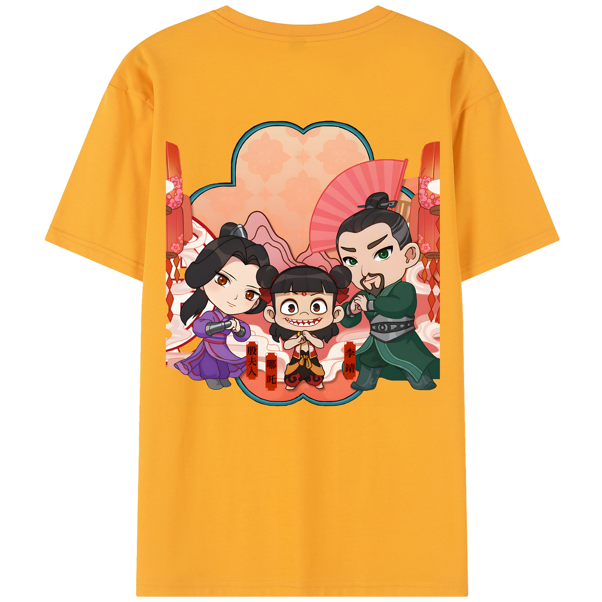 （画像用） Ne Zha 2 ナタ 魔童の大暴れ レディース半袖Tシャツ(バックプリント)
