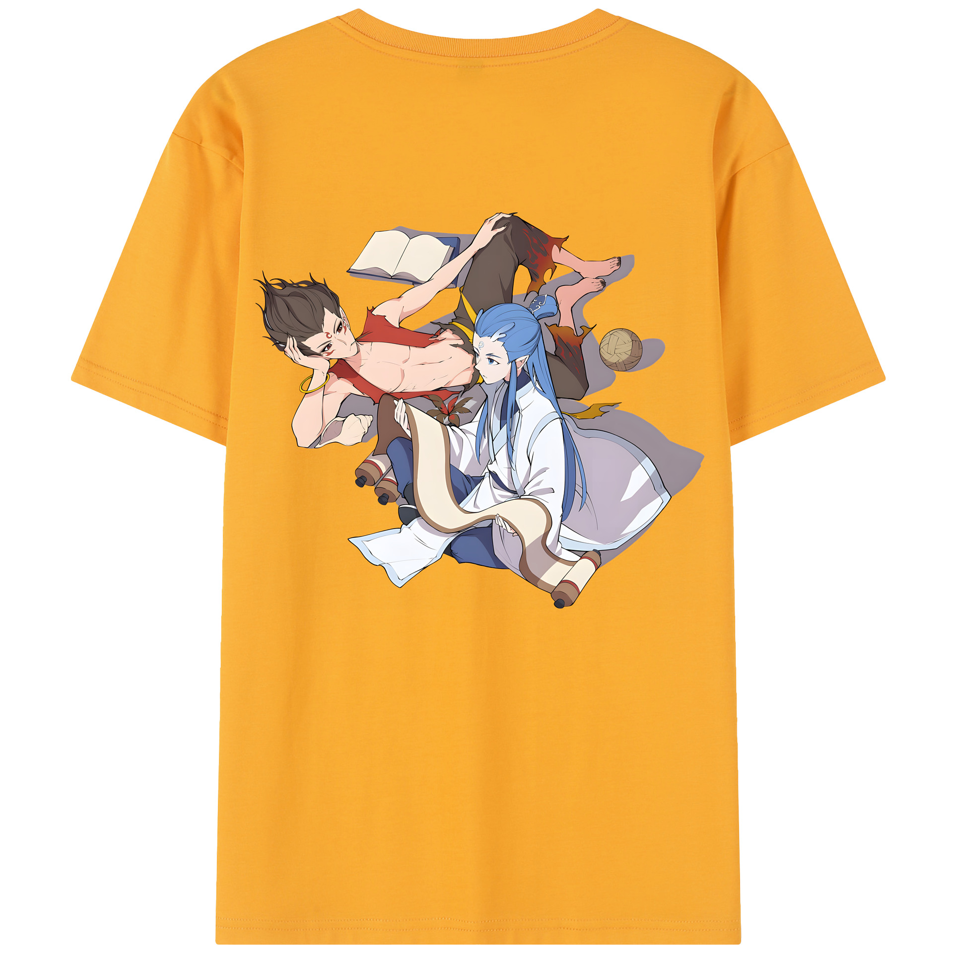 （画像用） Ne Zha 2 ナタ 魔童の大暴れ レディース半袖Tシャツ(バックプリント)