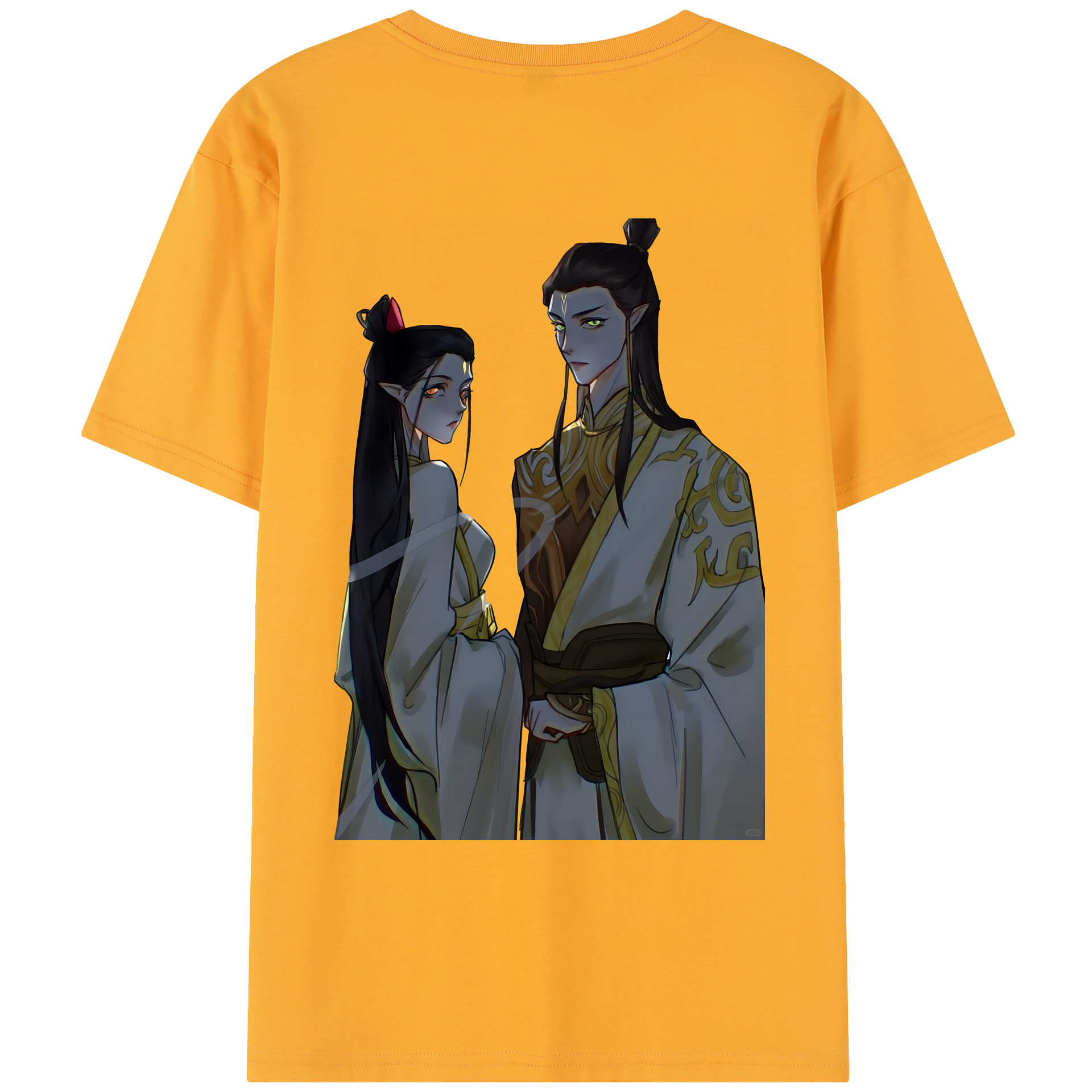 （画像用） Ne Zha 2 ナタ 魔童の大暴れ レディース半袖Tシャツ(バックプリント)
