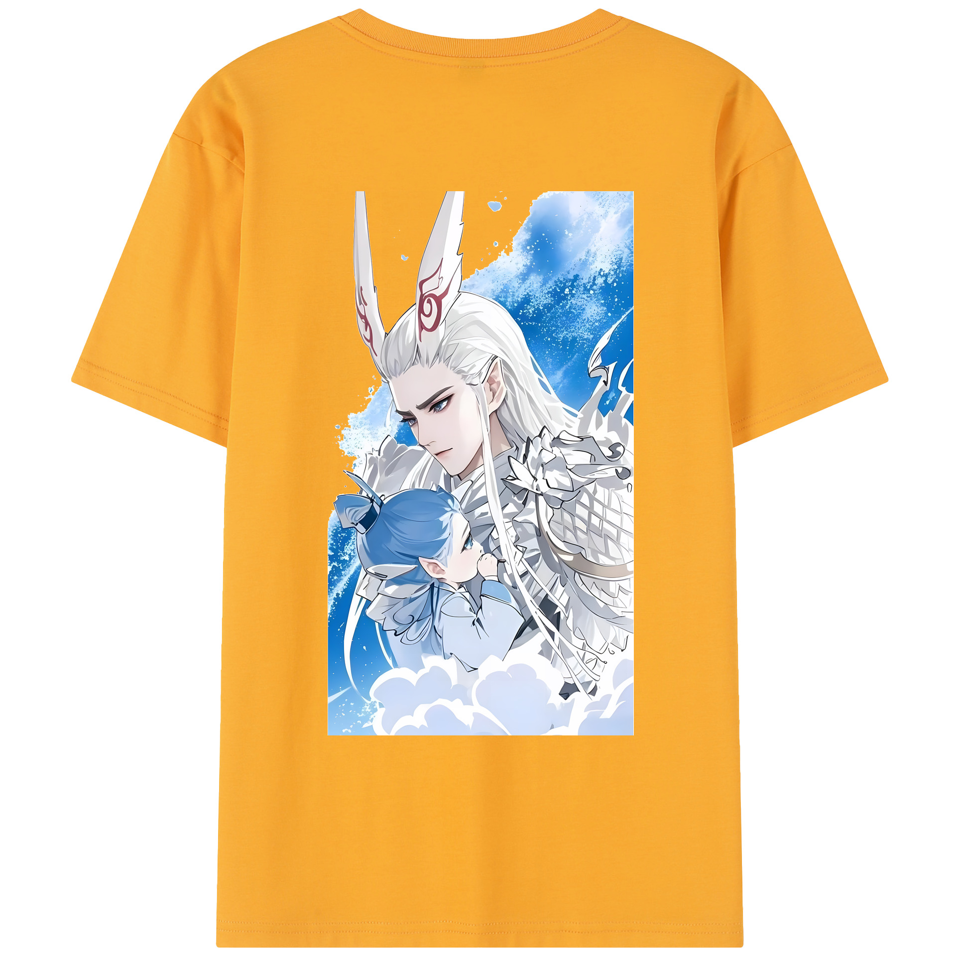 （画像用） Ne Zha 2 ナタ 魔童の大暴れ レディース半袖Tシャツ(バックプリント)