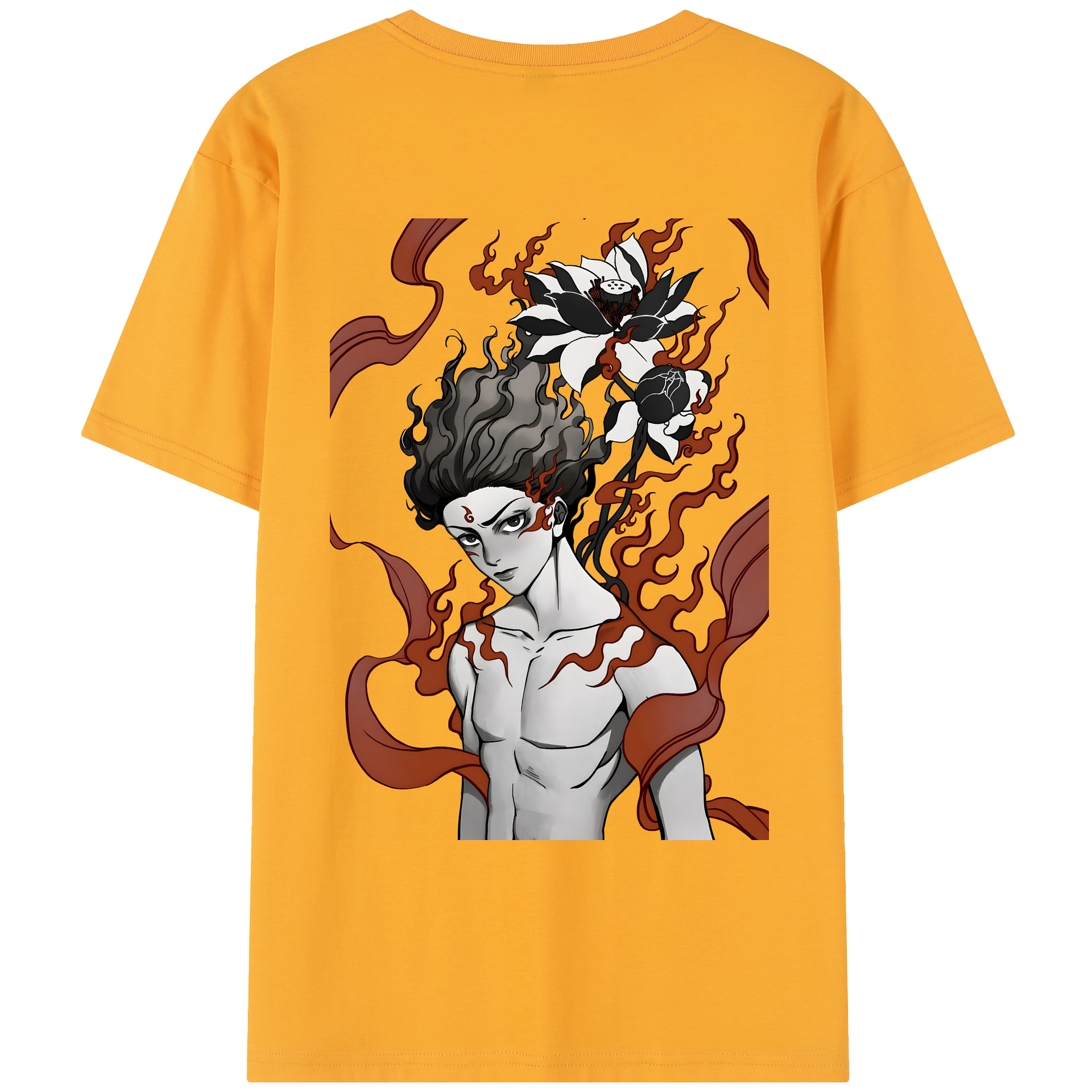 （画像用） Ne Zha 2 ナタ 魔童の大暴れ レディース半袖Tシャツ(バックプリント)