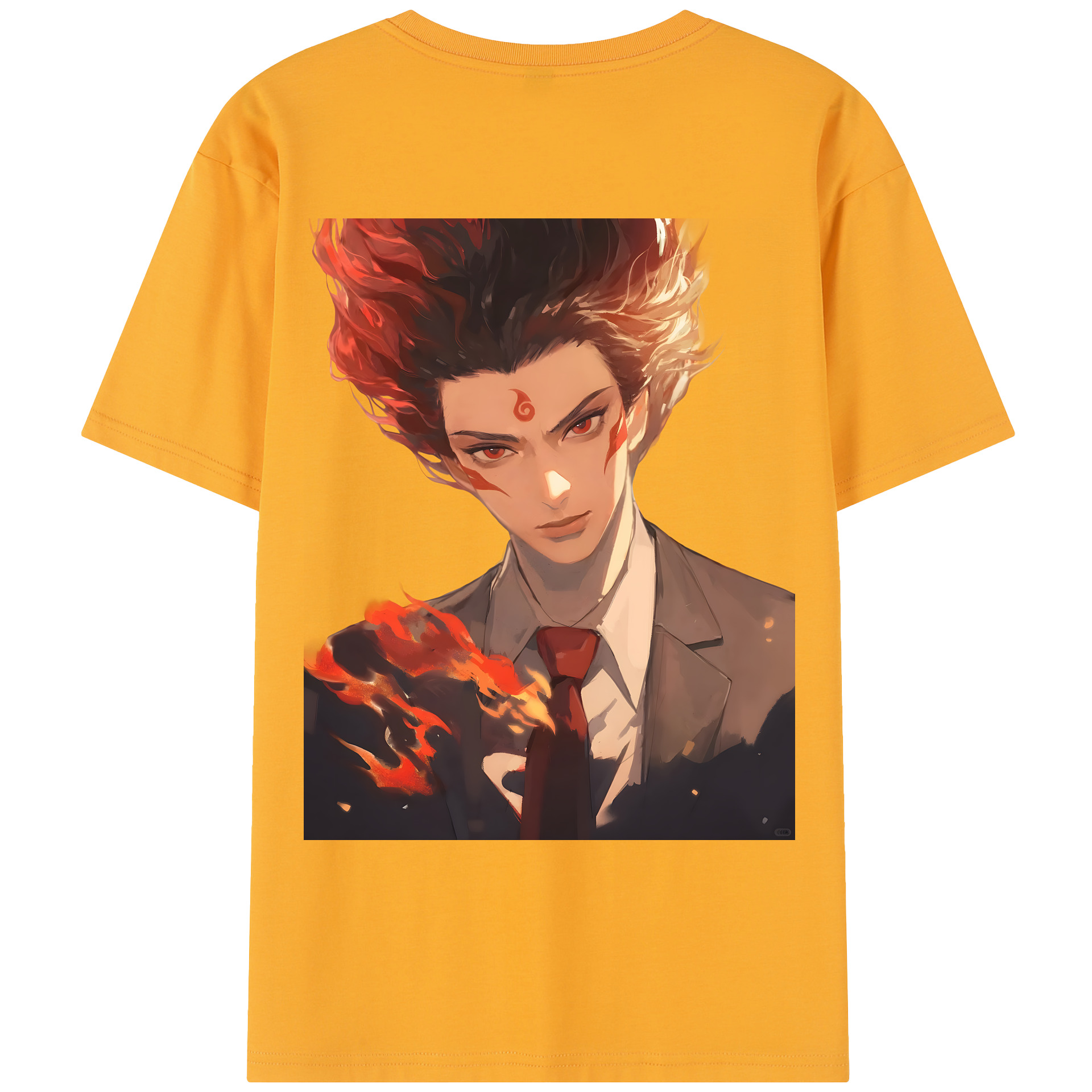 （画像用） Ne Zha 2 ナタ 魔童の大暴れ レディース半袖Tシャツ(バックプリント)