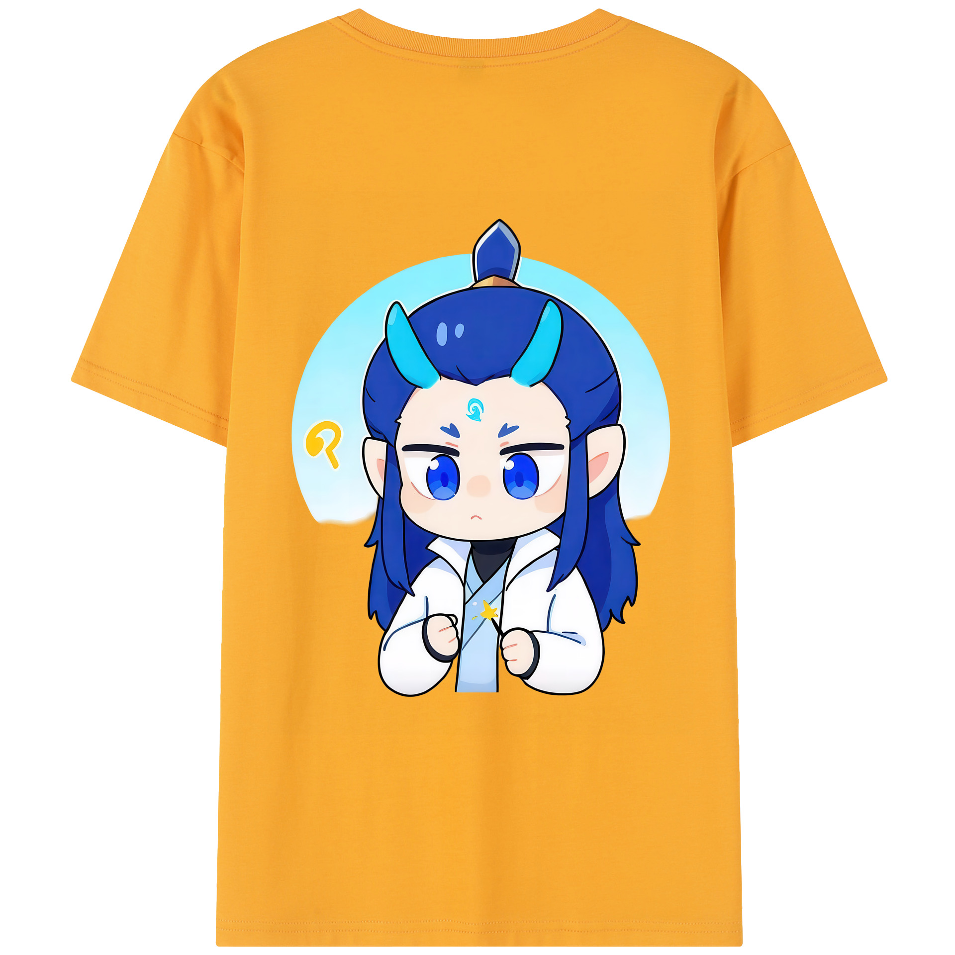 （画像用） Ne Zha 2 ナタ 魔童の大暴れ レディース半袖Tシャツ(バックプリント)