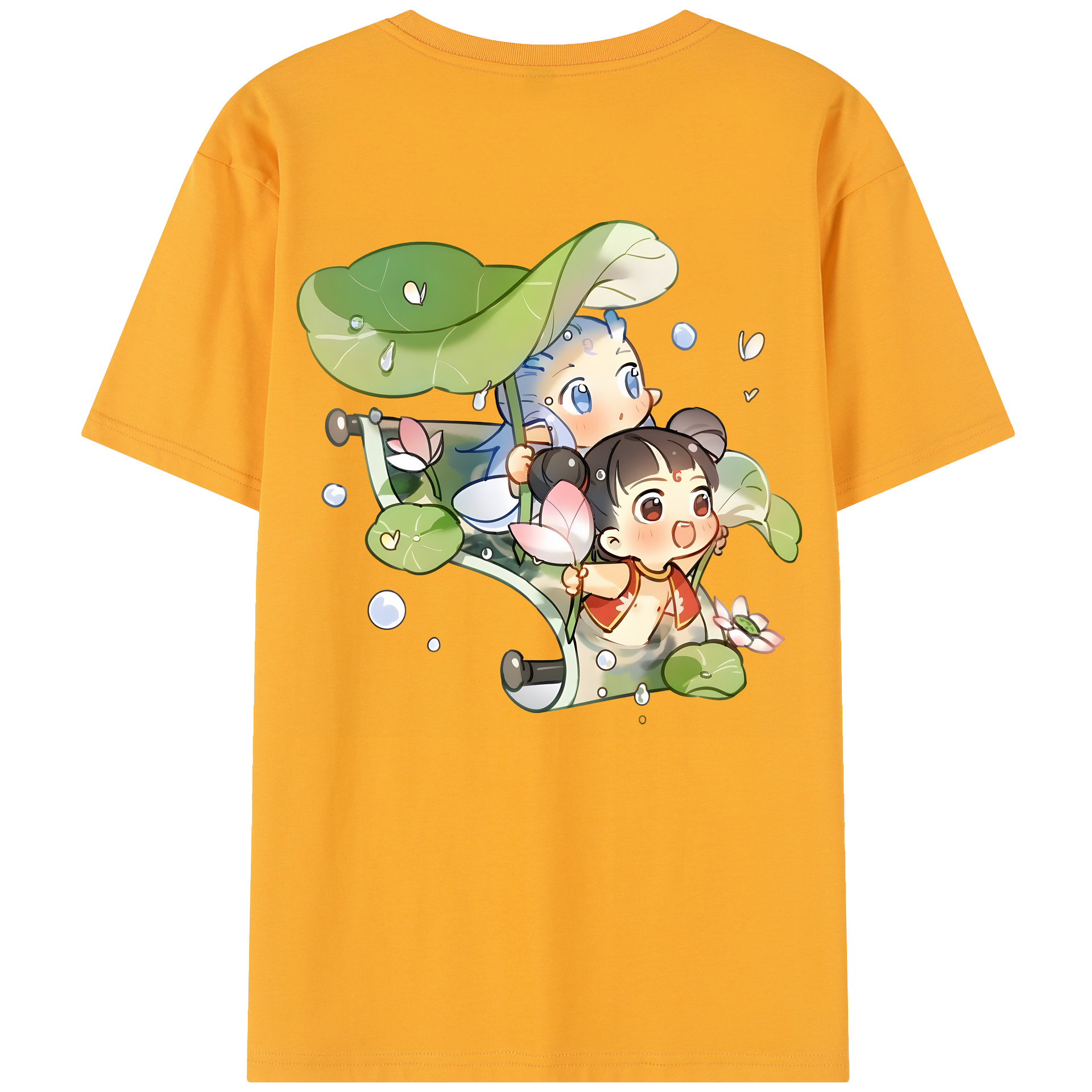 （画像用） Ne Zha 2 ナタ 魔童の大暴れ レディース半袖Tシャツ(バックプリント)