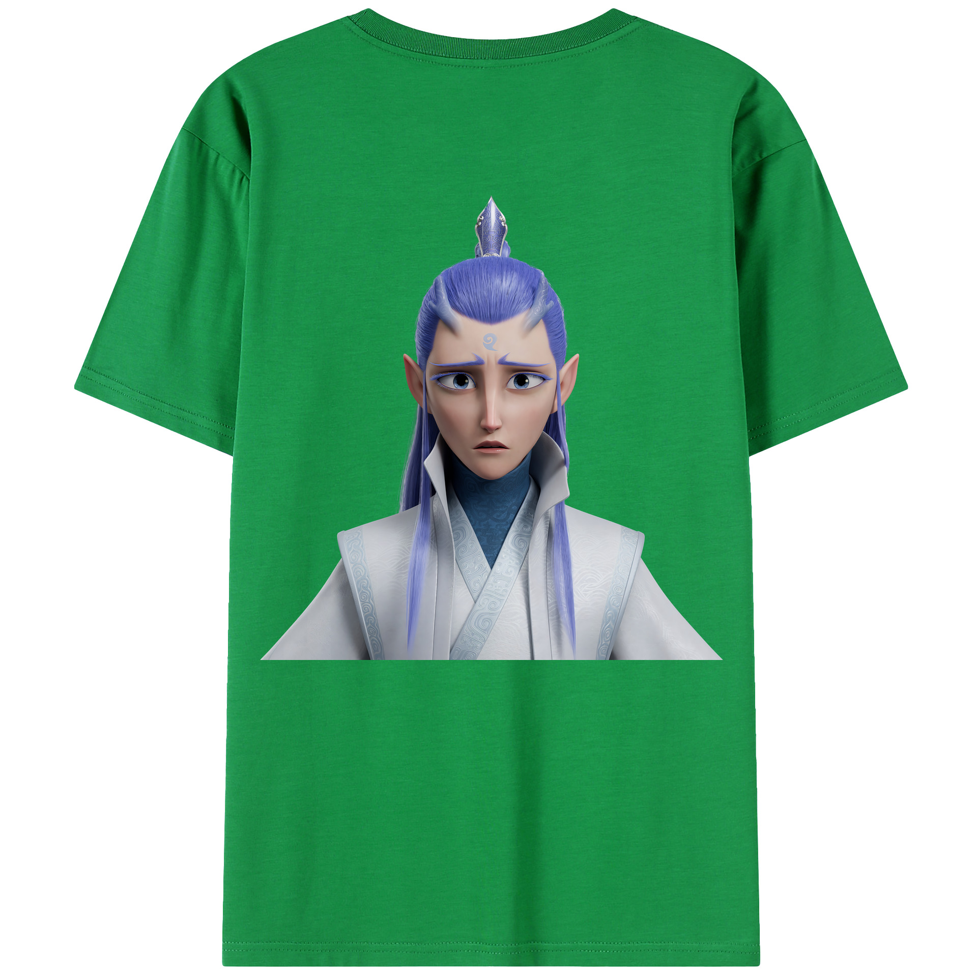 （画像用） Ne Zha 2 ナタ 魔童の大暴れ レディース半袖Tシャツ(バックプリント)