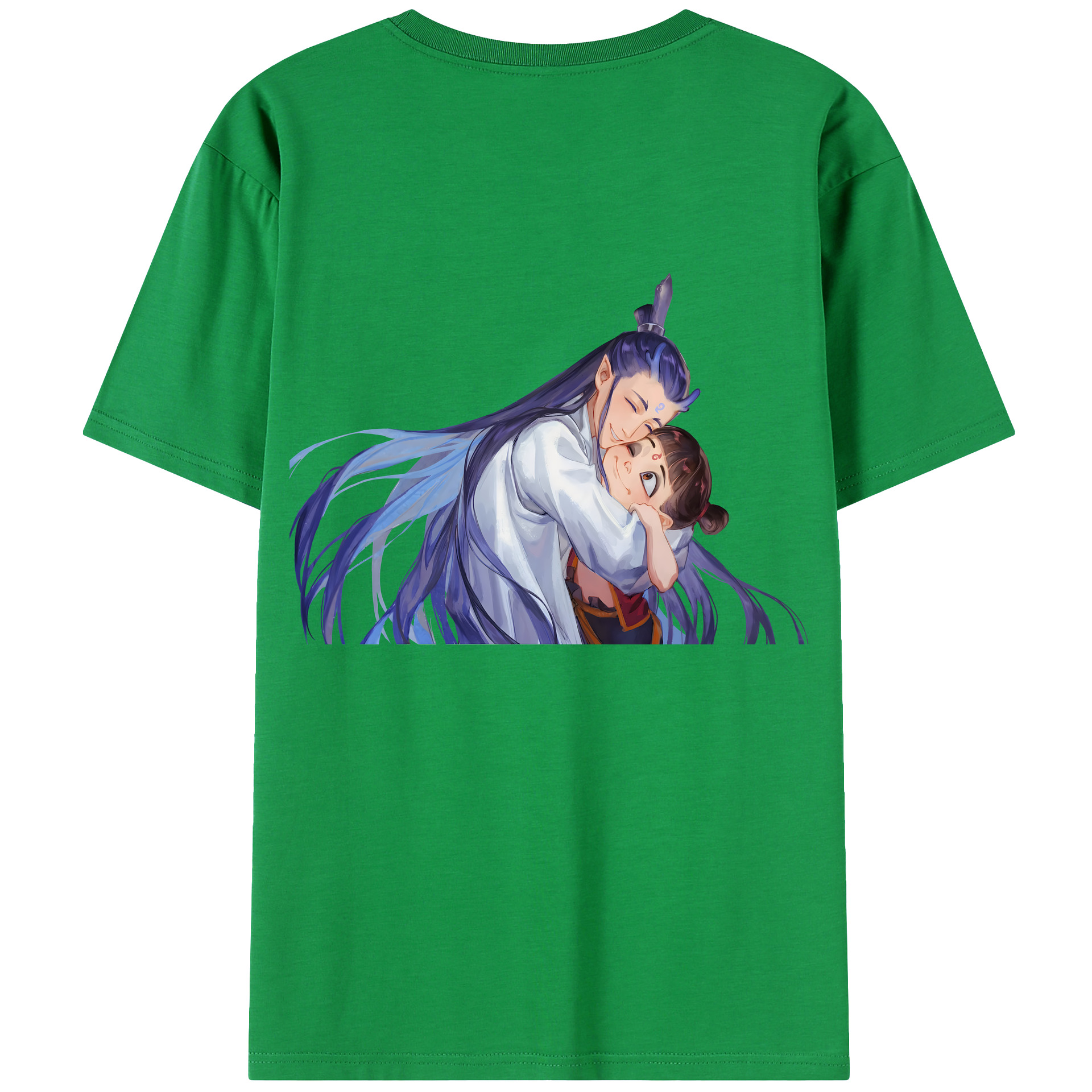 （画像用） Ne Zha 2 ナタ 魔童の大暴れ レディース半袖Tシャツ(バックプリント)