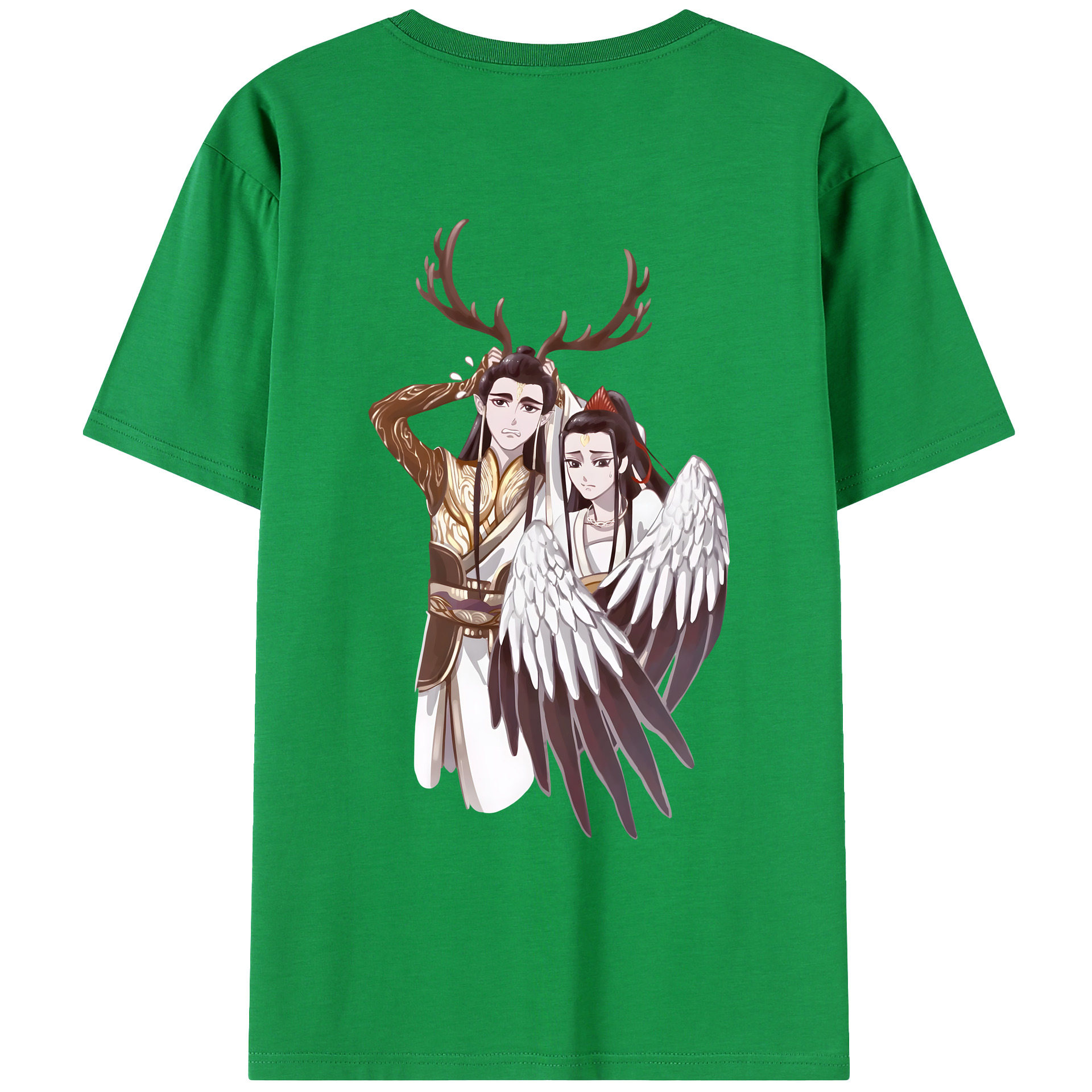 （画像用） Ne Zha 2 ナタ 魔童の大暴れ レディース半袖Tシャツ(バックプリント)